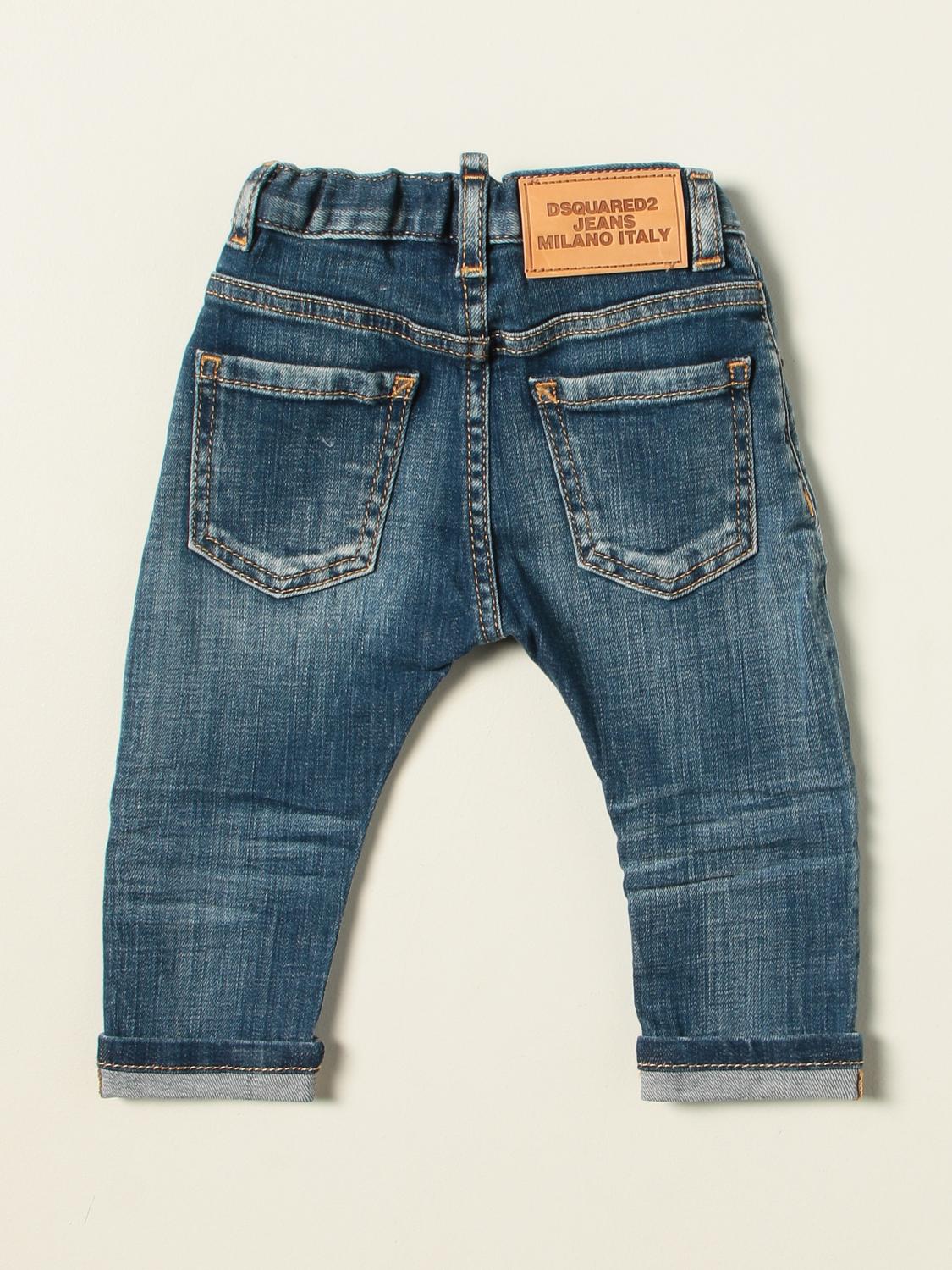 DSQUARED2 JUNIOR: Jeans a 5 tasche - Denim | Jeans Dsquared2 Junior  DQ01TCD007K GIGLIO.COM