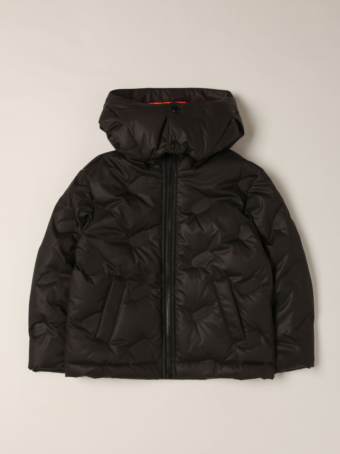 Jacket Diesel: Diesel hooded down jacket black 1