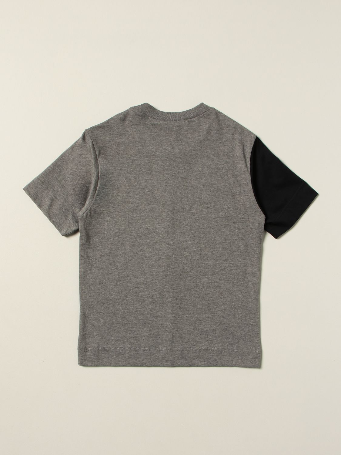 T-shirt Marni: T-shirt Marni in cotone bicolor con big logo blue 2