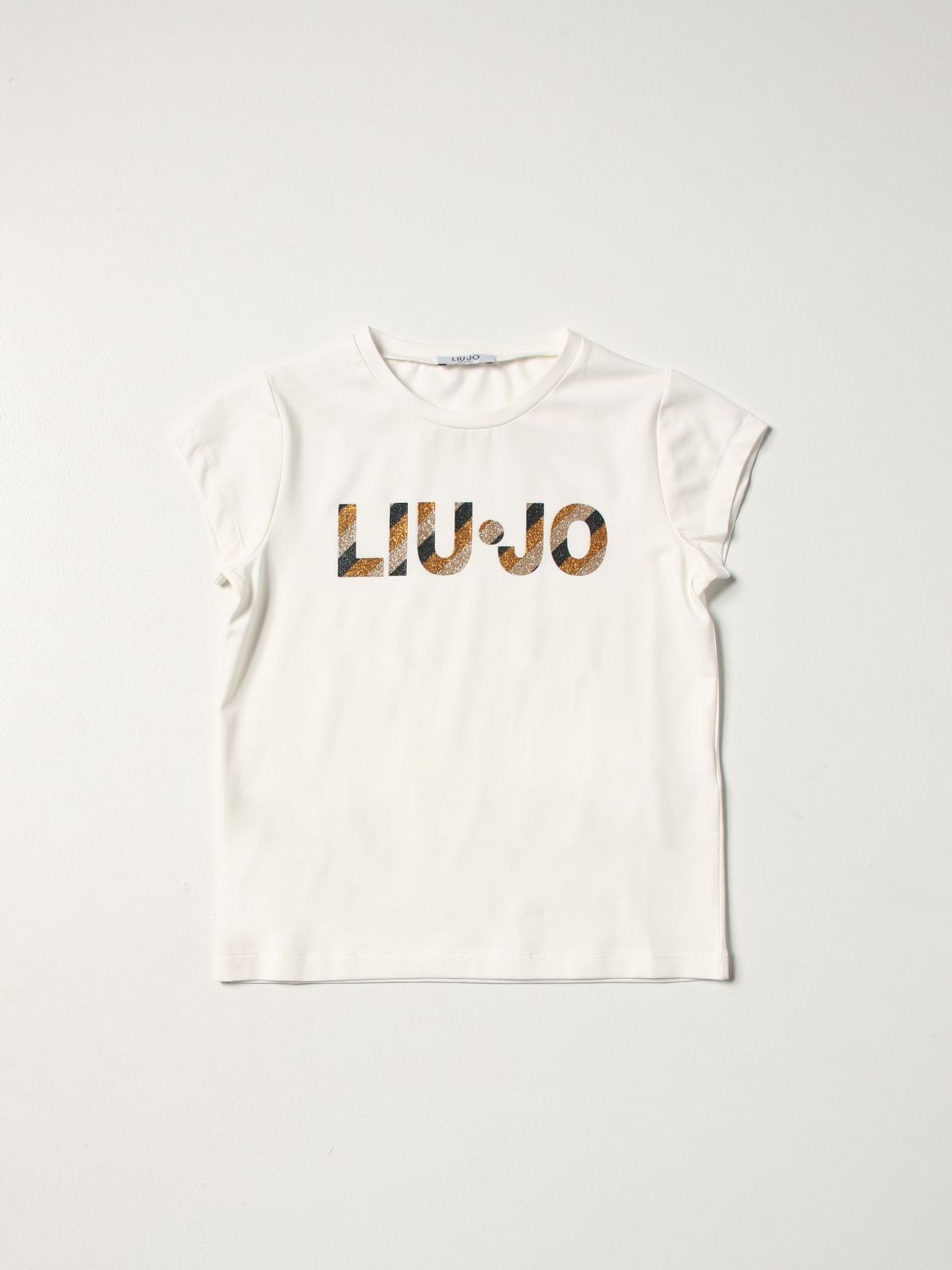 T-shirt Liu Jo: T-shirt Liu Jo con logo glitter bianco 1 1
