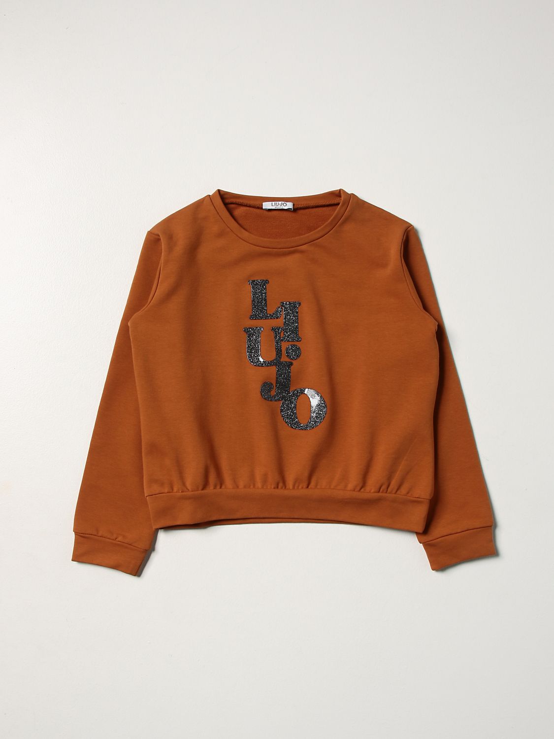 Sweater Liu Jo: Liu Jo sweatshirt with lurex logo orange 1
