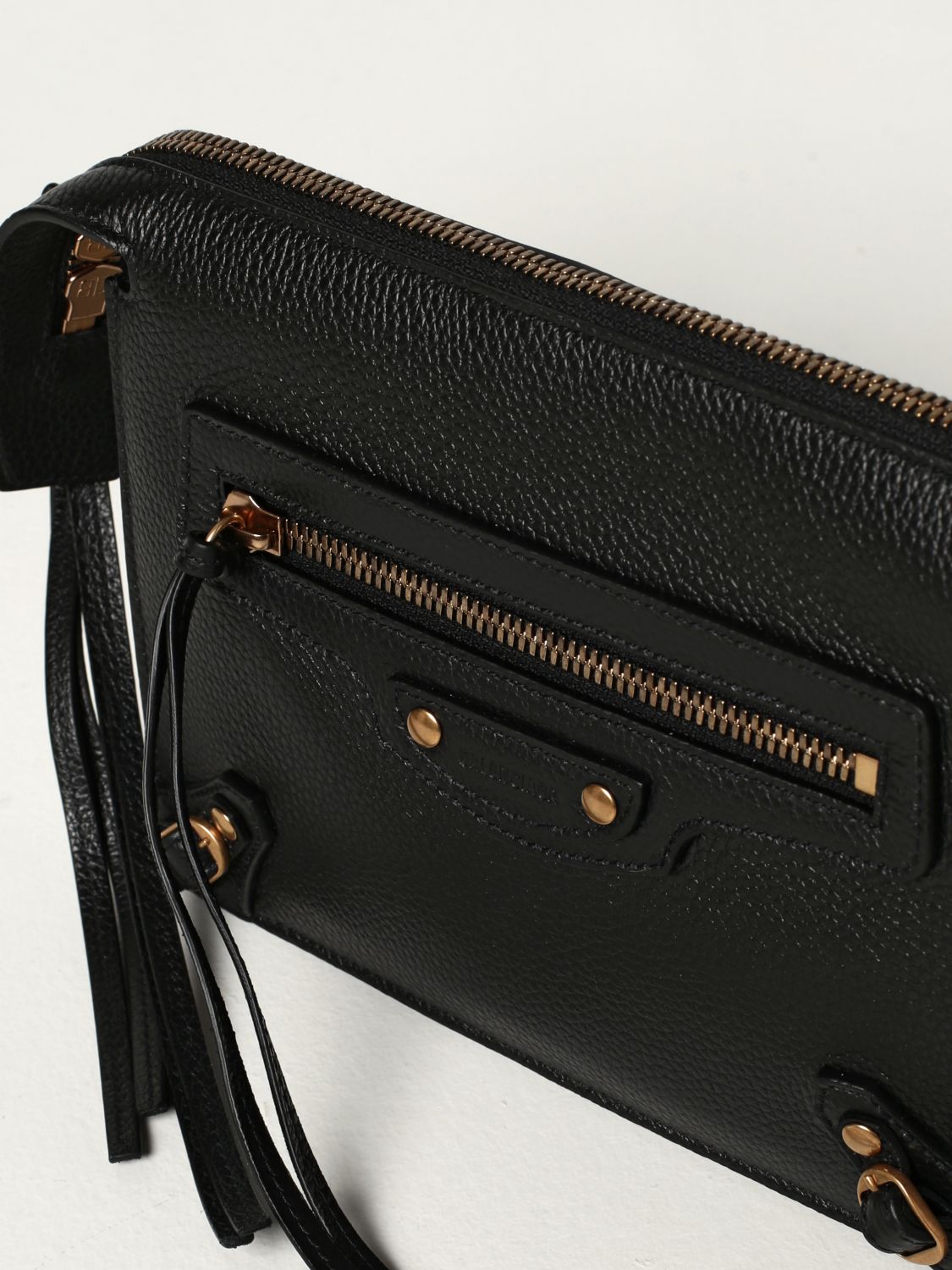 Belt bag Balenciaga: Balenciaga pouch / bag in textured leather black 4