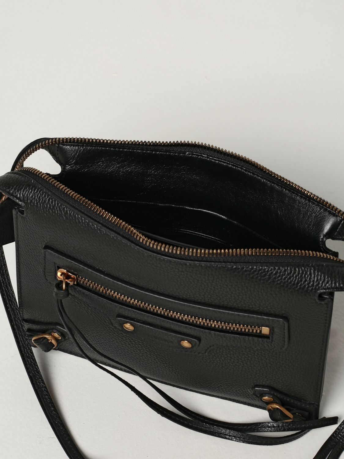 Belt bag Balenciaga: Balenciaga pouch / bag in textured leather black 5