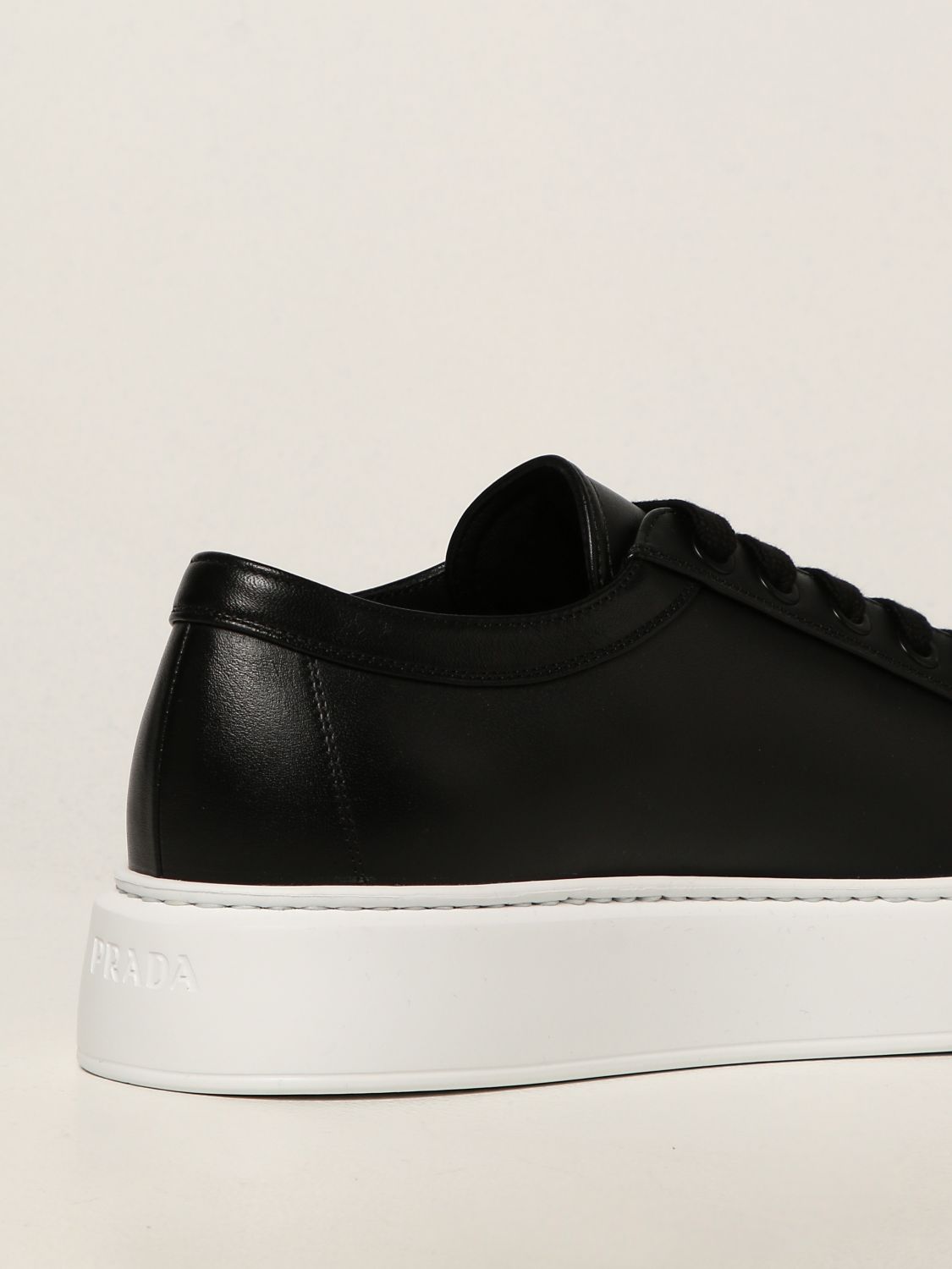 Sneakers Prada: Prada leather sneakers black 3