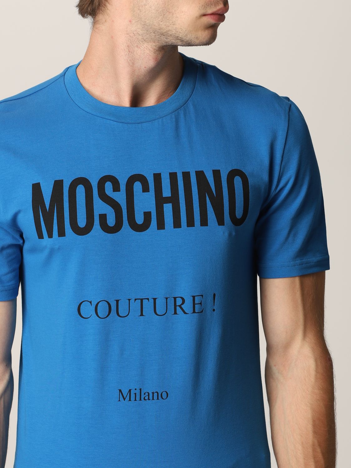 MOSCHINO COUTURE: T-shirt men | T-Shirt Moschino Couture Men Blue | T ...