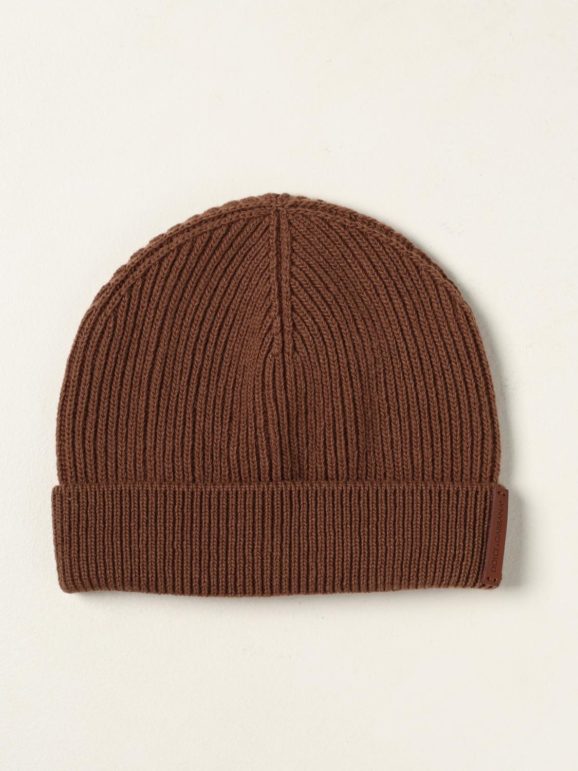 DOLCE \u0026 GABBANA: Cappello a berretto in lana | Cappello Dolce \u0026 Gabbana Uomo  Noce | Cappello Dolce \u0026 Gabbana GXE84T JAV99 GIGLIO.COM