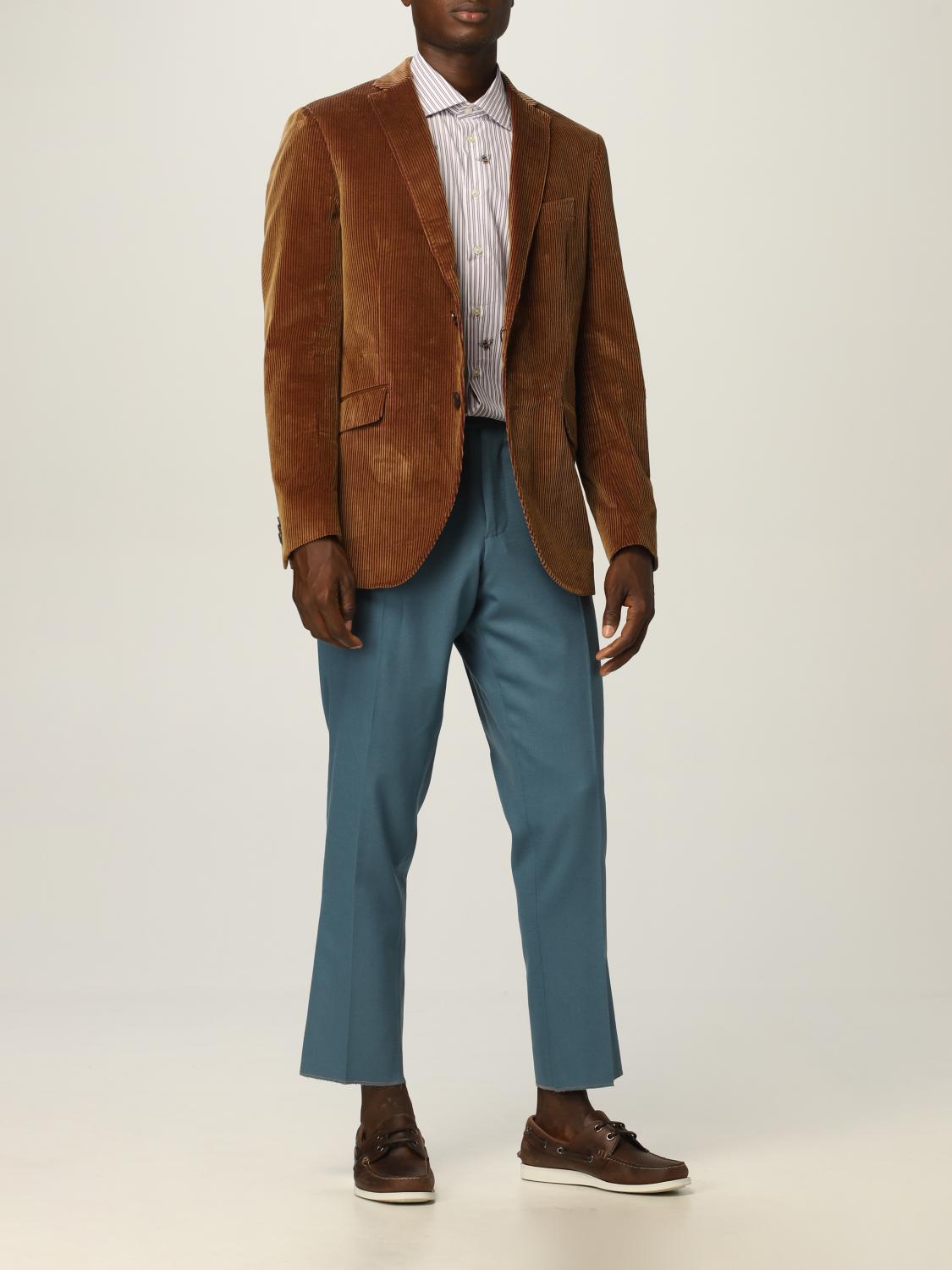 ETRO: corduroy blazer - Brown | Etro 