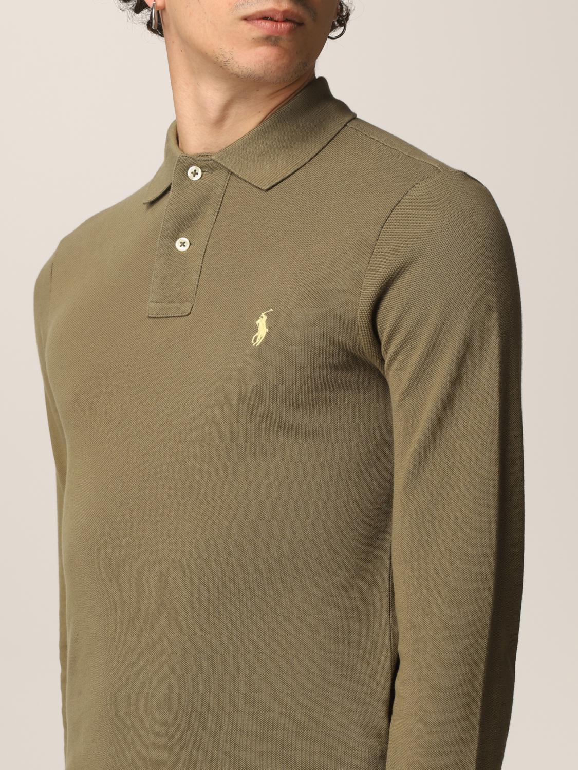 mens brown ralph lauren polo shirt