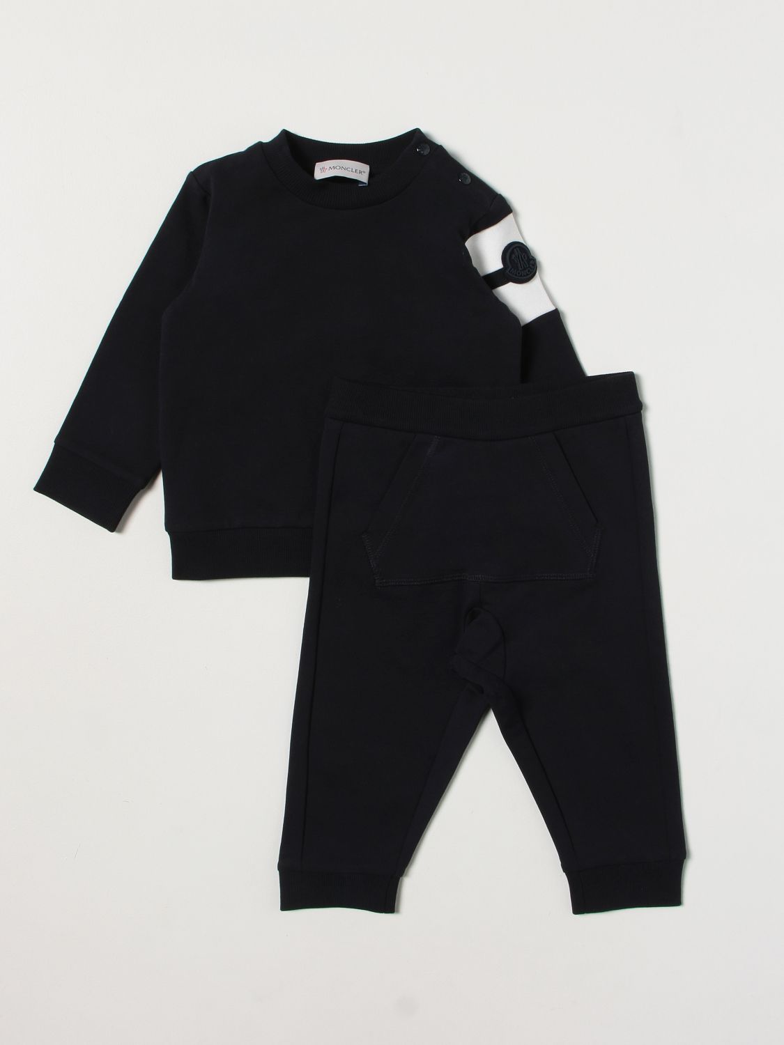 Jumpsuit Moncler: Moncler sweatshirt + pants set in cotton blue 1