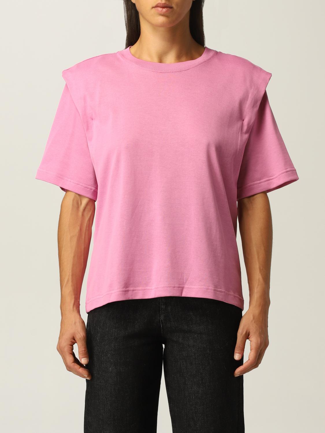 dusty rose v neck t shirt