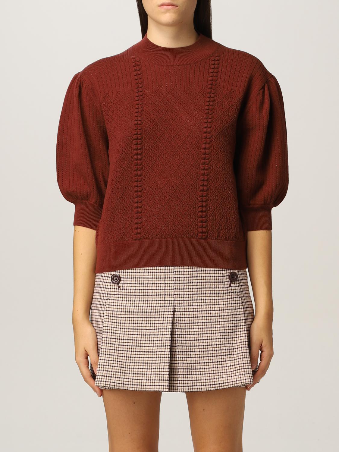 rust coloured jumper womens