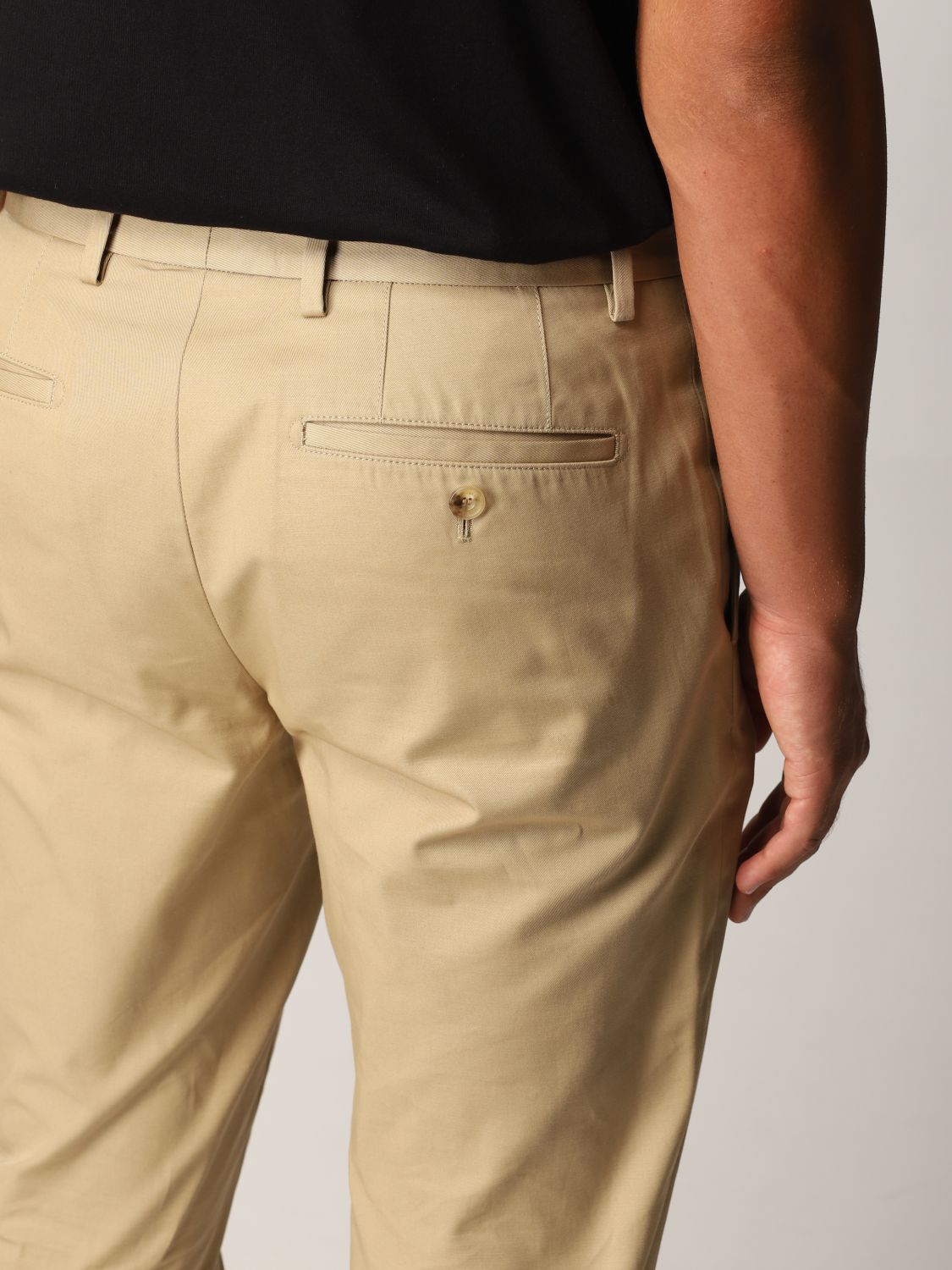 Beliggenhed dine Holde BURBERRY: chino pants in cotton | Pants Burberry Men Honey | Pants Burberry  8018703 GIGLIO.COM