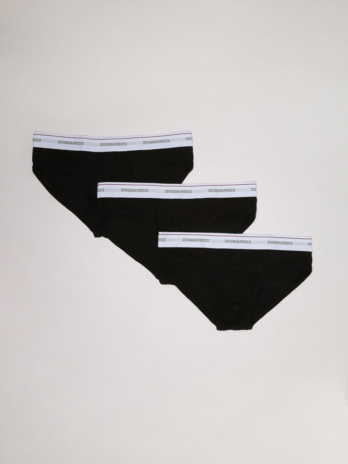 Underwear Dsquared2: Set of 3 Dsquared2 briefs with logo black 1