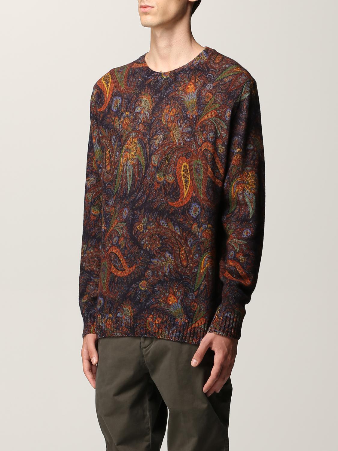 Etro Etro Jersey Turtleneck Sweater With Paisley Motifs - Stylemyle