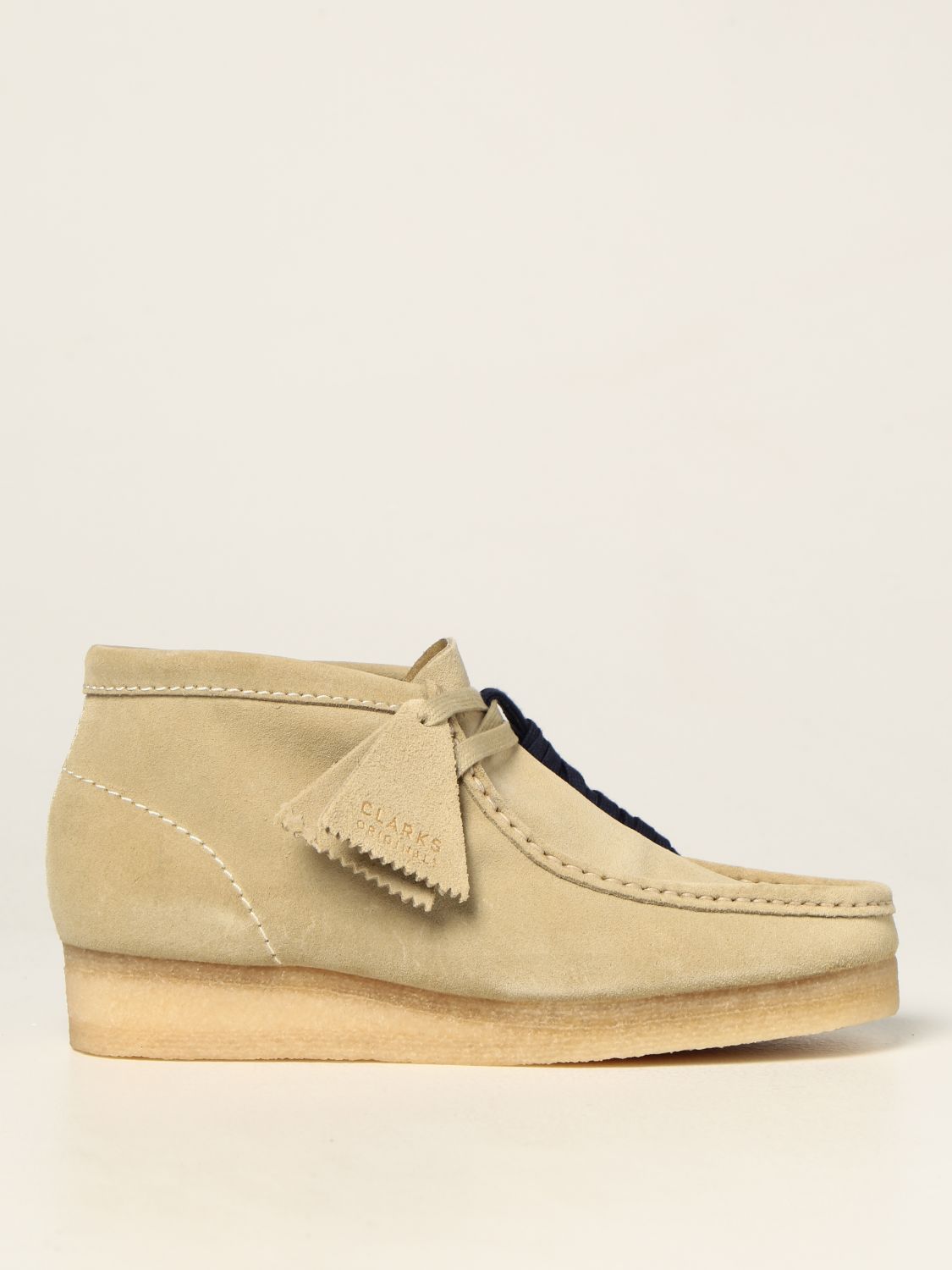 CLARKS: Wallabee Originals moccasins in suede | Shoes Clarks Women Rust | Oxford Shoes Clarks 155520 GIGLIO.COM