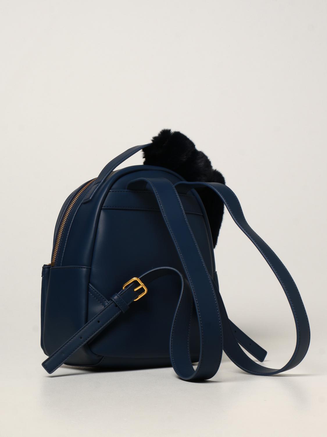 LOVE MOSCHINO: Zaino in pelle sintetica - Blue Navy | Zaino Love Moschino  JC4309PP0DKN0 GIGLIO.COM