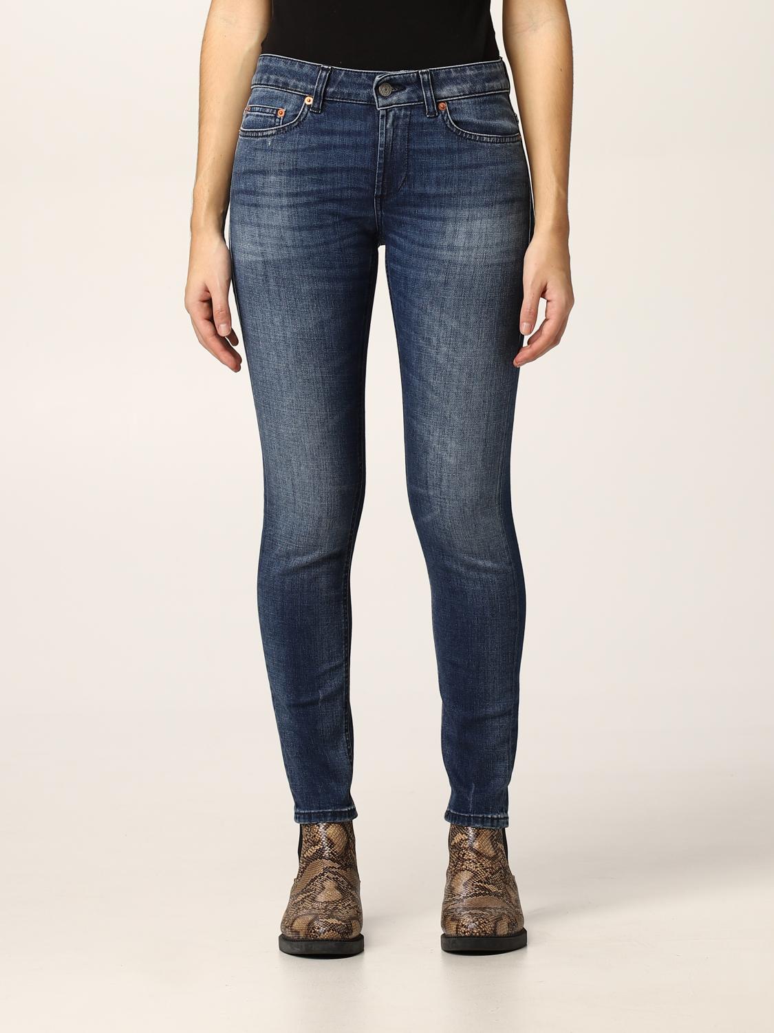 DONDUP: jeans for woman - Blue | Dondup jeans P692DDDS0265DBR8 online ...