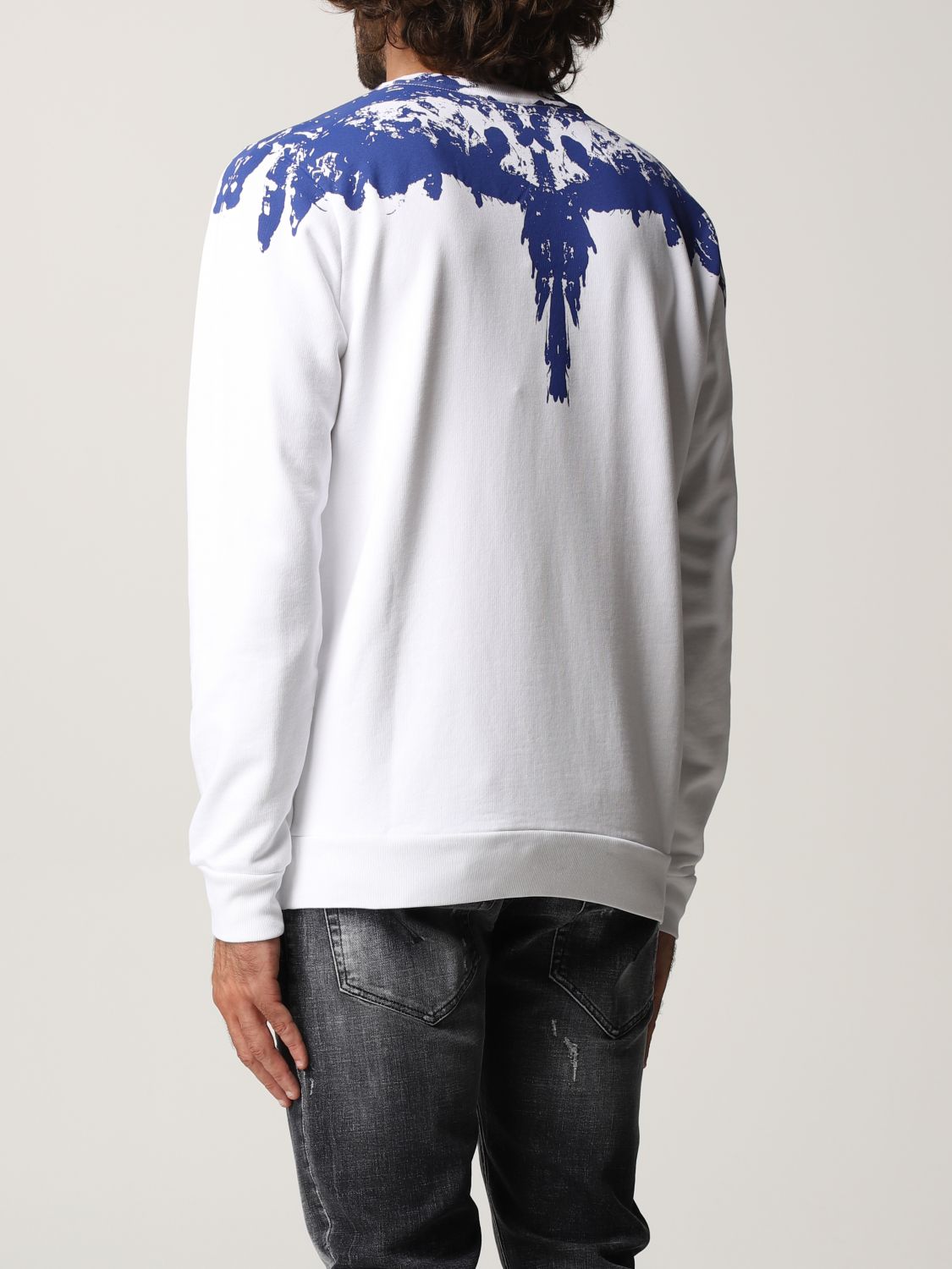 MARCELO Sweatshirt men | Sweatshirt Burlon Men White | Sweatshirt Marcelo Burlon