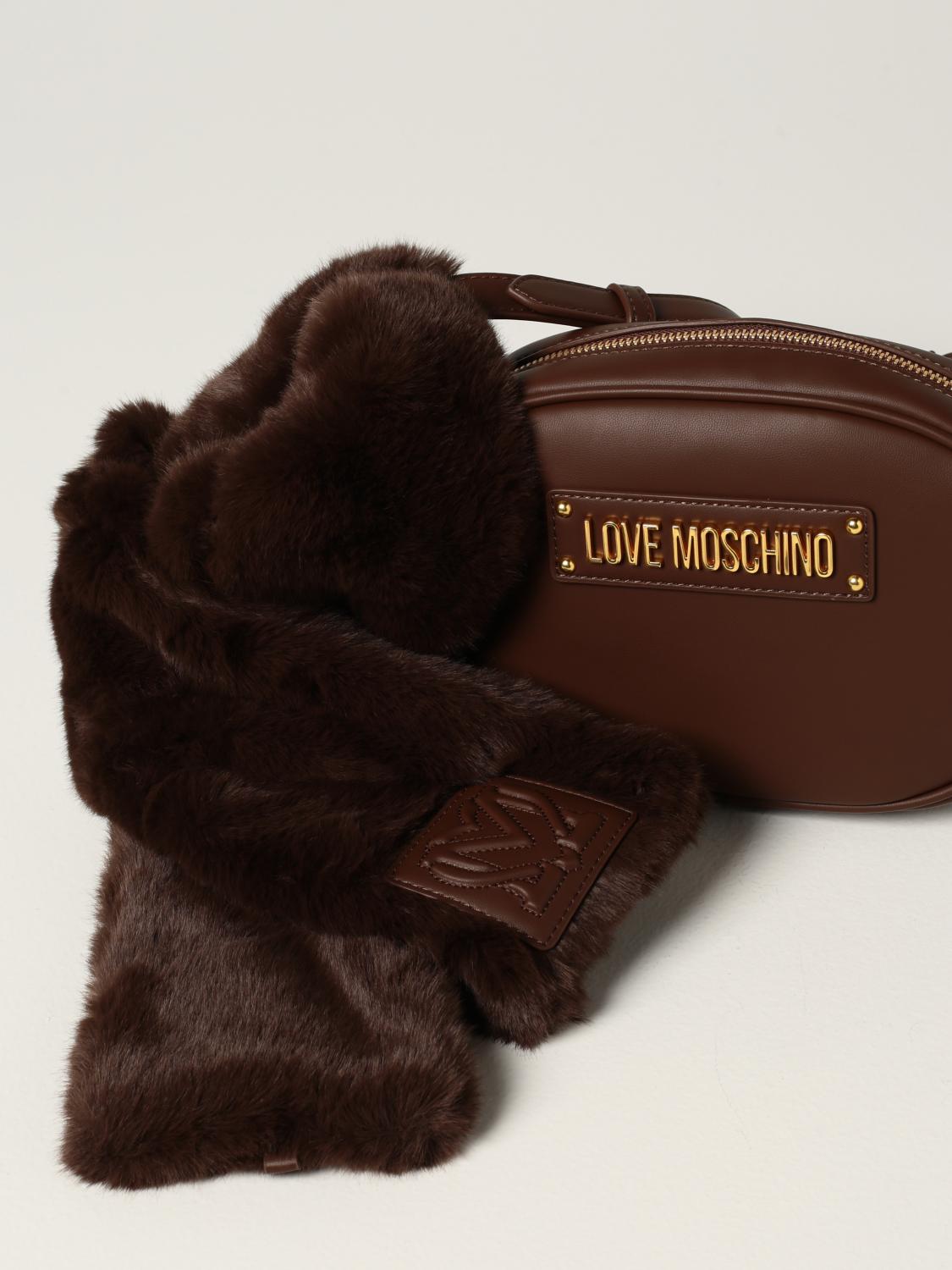LOVE MOSCHINO bag in synthetic leather Brown Love Moschino