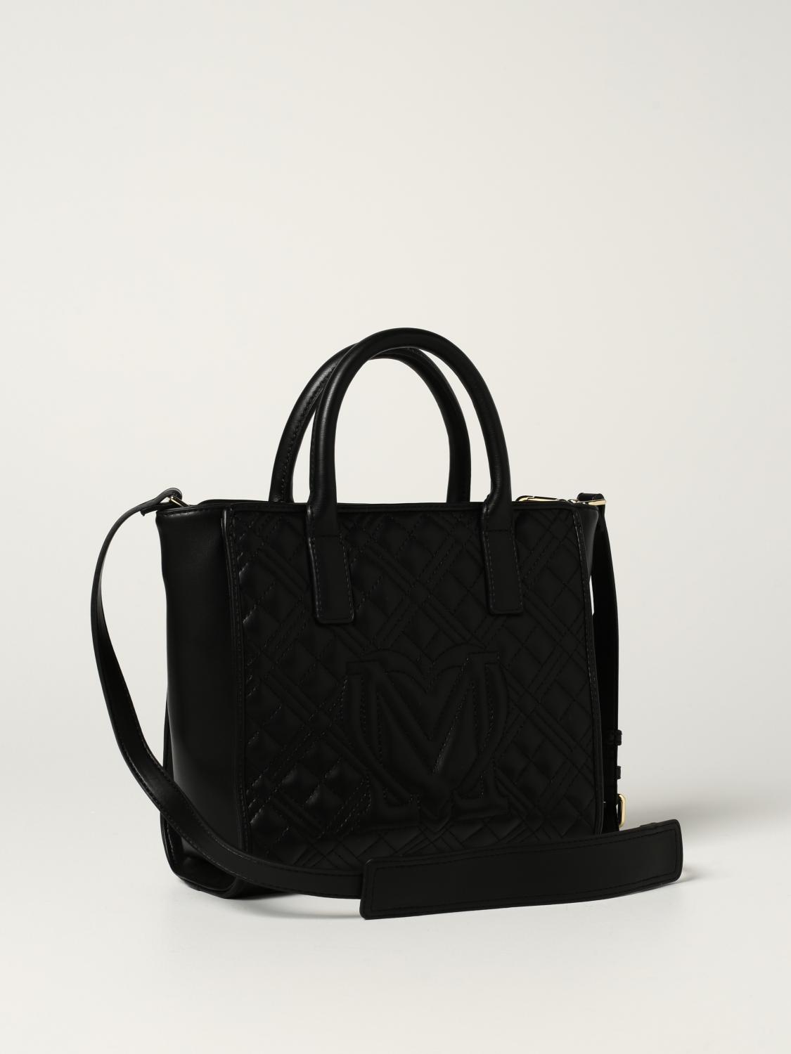 LOVE MOSCHINO bag in synthetic leather with logo Black Love