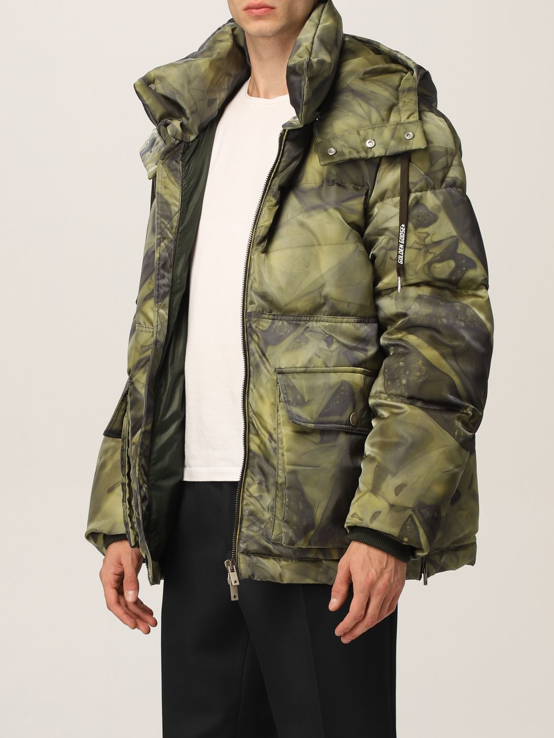 Jacket Golden Goose: Donovan Golden Goose down jacket in padded and quilted nylon grey 4
