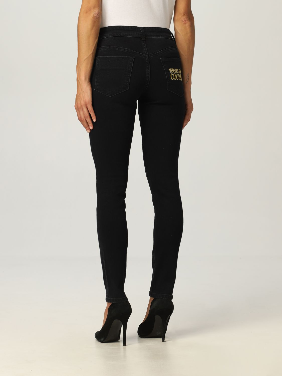 Pantalón Versace Jeans Couture: Pantalón mujer Versace Jeans Couture negro 2