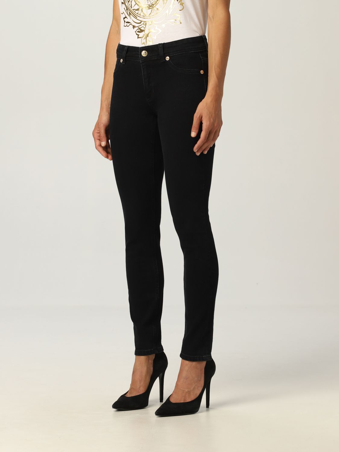 Pantalón Versace Jeans Couture: Pantalón mujer Versace Jeans Couture negro 3