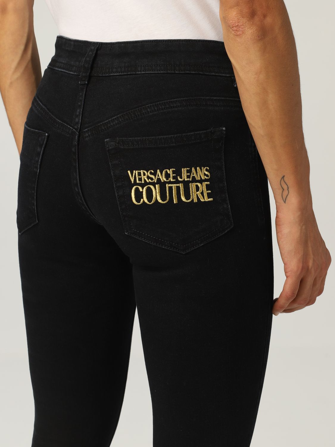 Pantalón Versace Jeans Couture: Pantalón mujer Versace Jeans Couture negro 4