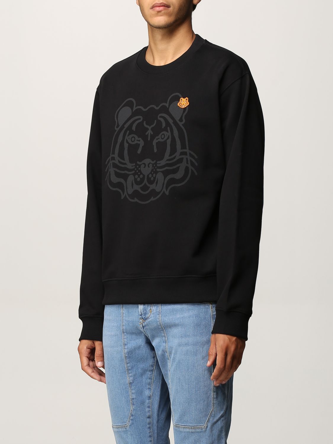 KENZO: sweatshirt men - Black | Kenzo sweatshirt FB65SW0054MO online GIGLIO.COM