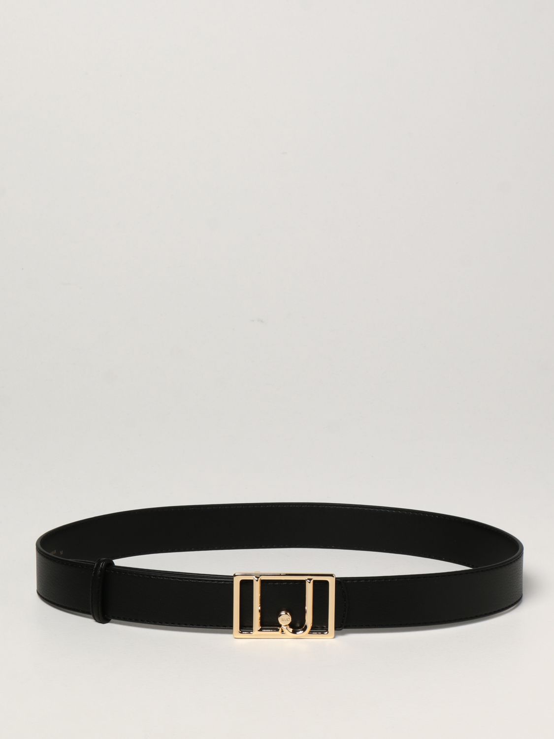 LIU JO: belt in pvc - Black | Liu Jo belt AF1227E0221 online at GIGLIO.COM