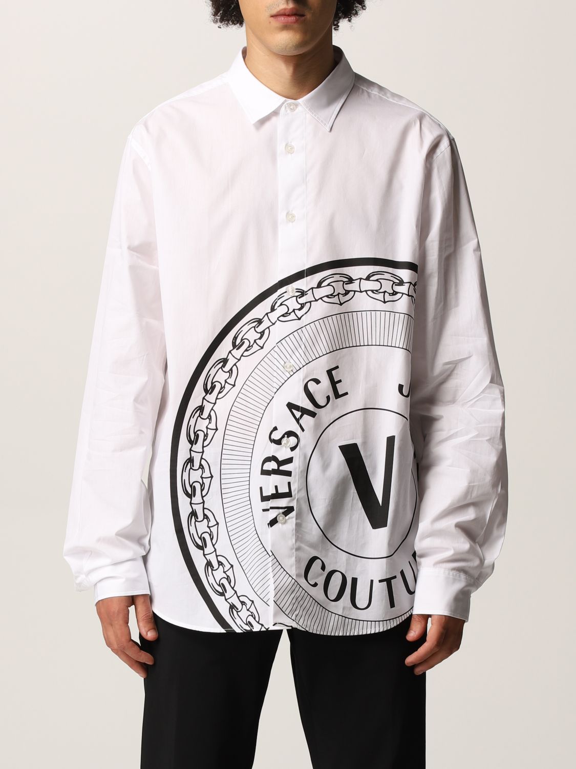 VERSACE JEANS COUTURE: shirt man - | Versace Jeans Couture shirt 71GAL2R4CN002 on GIGLIO.COM