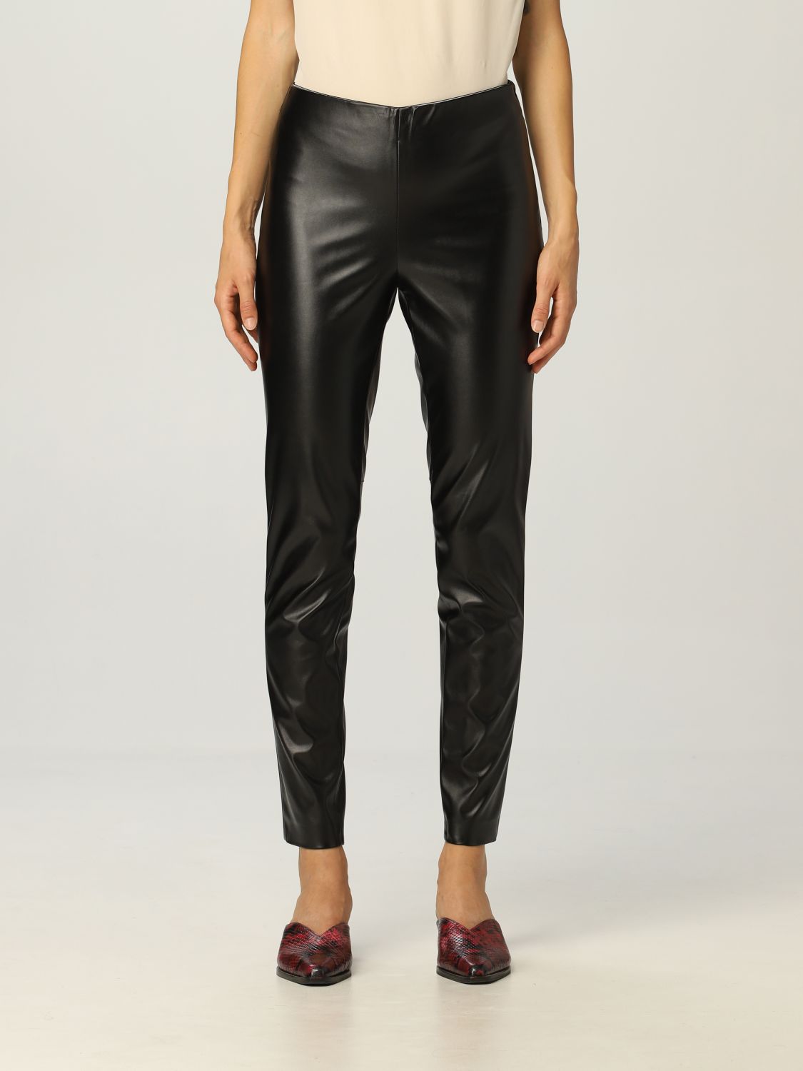 Trousers Ermanno Ermanno Scervino: Ermanno Firenze trousers in coated fabric black 1
