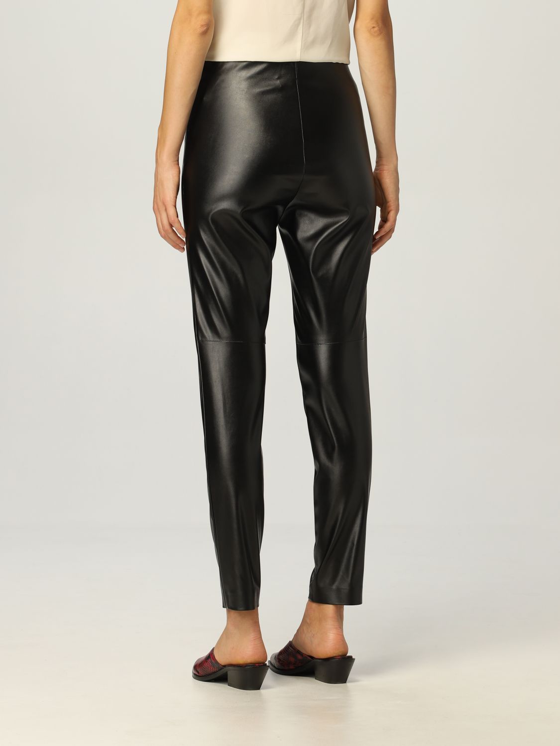 Trousers Ermanno Ermanno Scervino: Ermanno Firenze trousers in coated fabric black 2