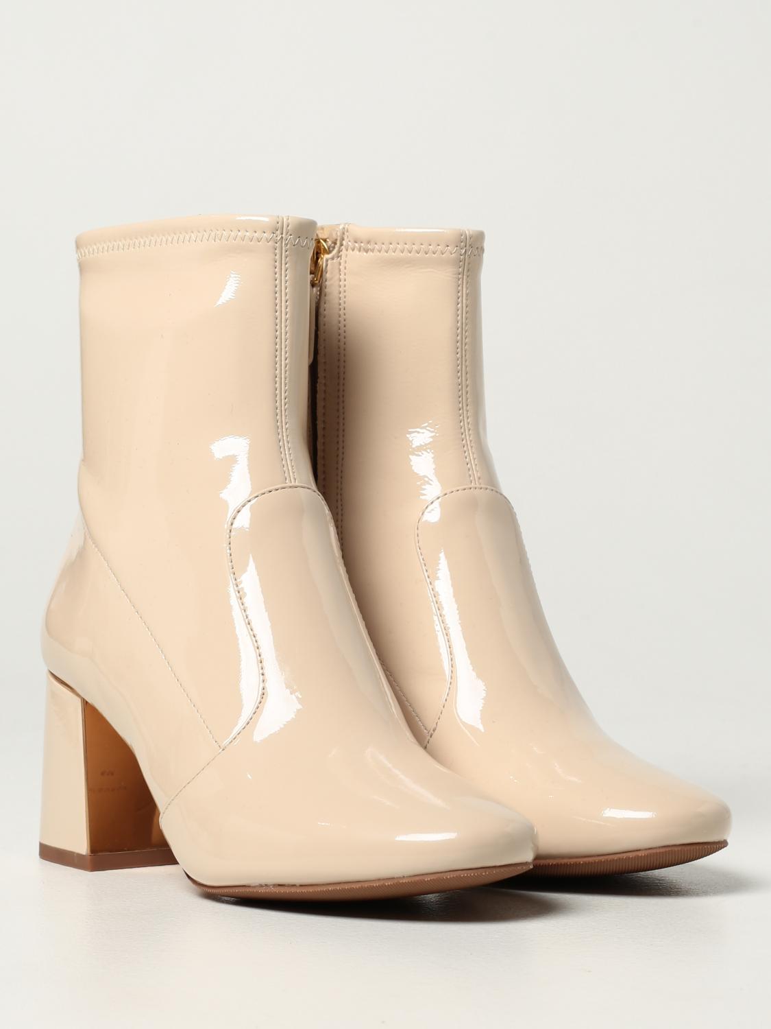 tory burch white booties