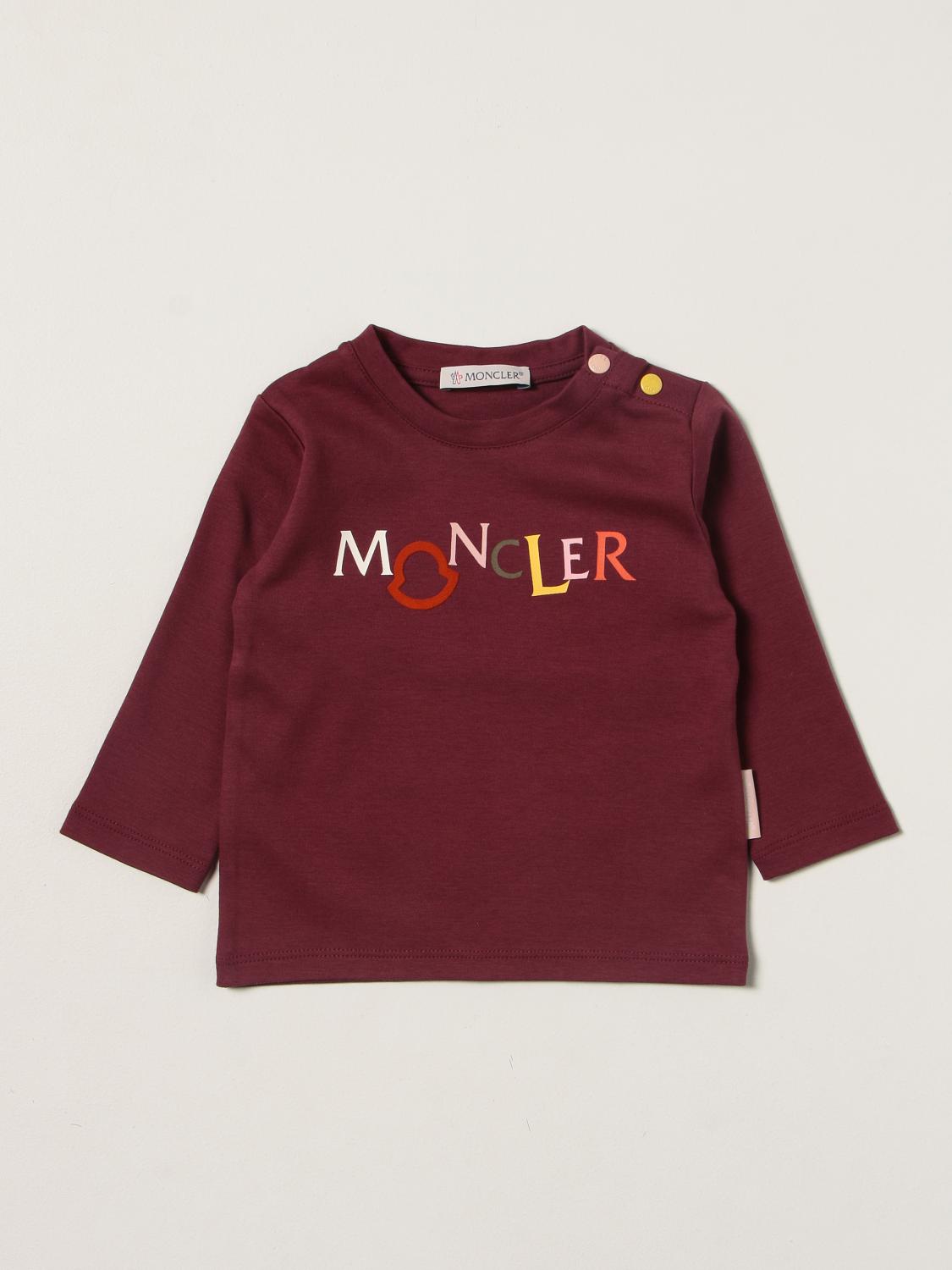 burgundy moncler shirt