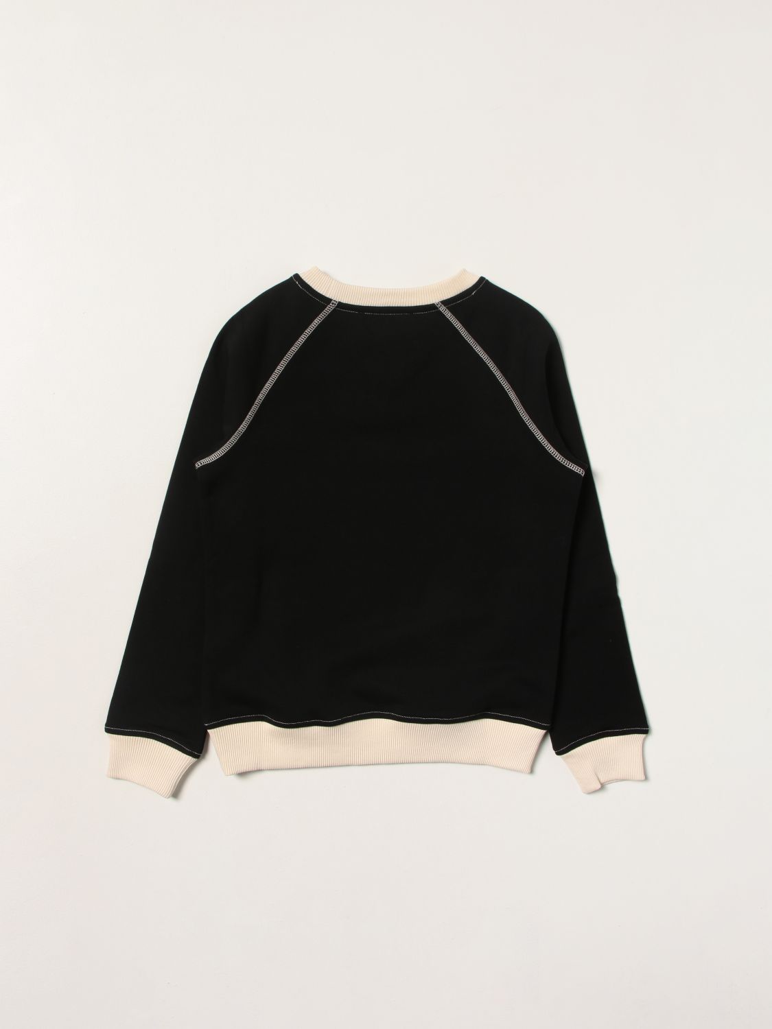 Sweater Balmain: Balmain cotton sweatshirt with logo black 1 2