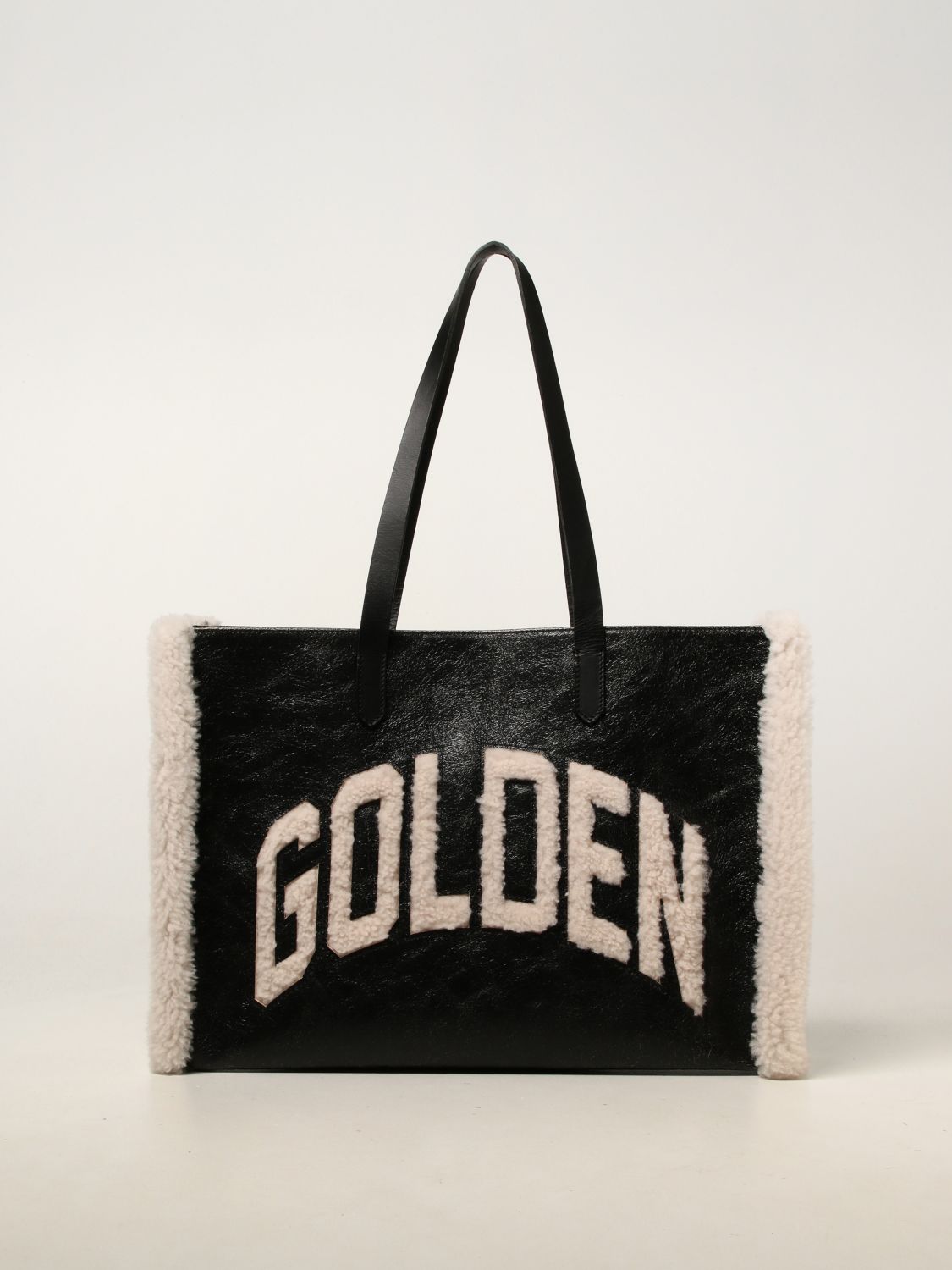 California East-West Golden Goose leather bag