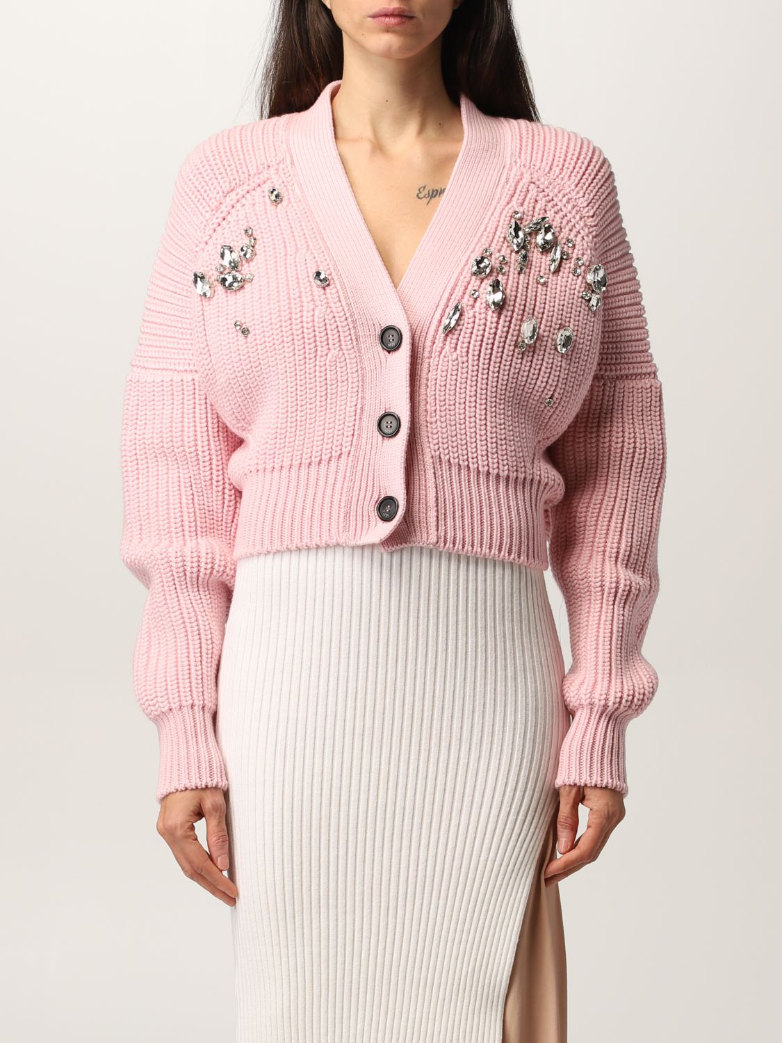 Wool cardigan Louis Vuitton Pink size S International in Wool - 35367138