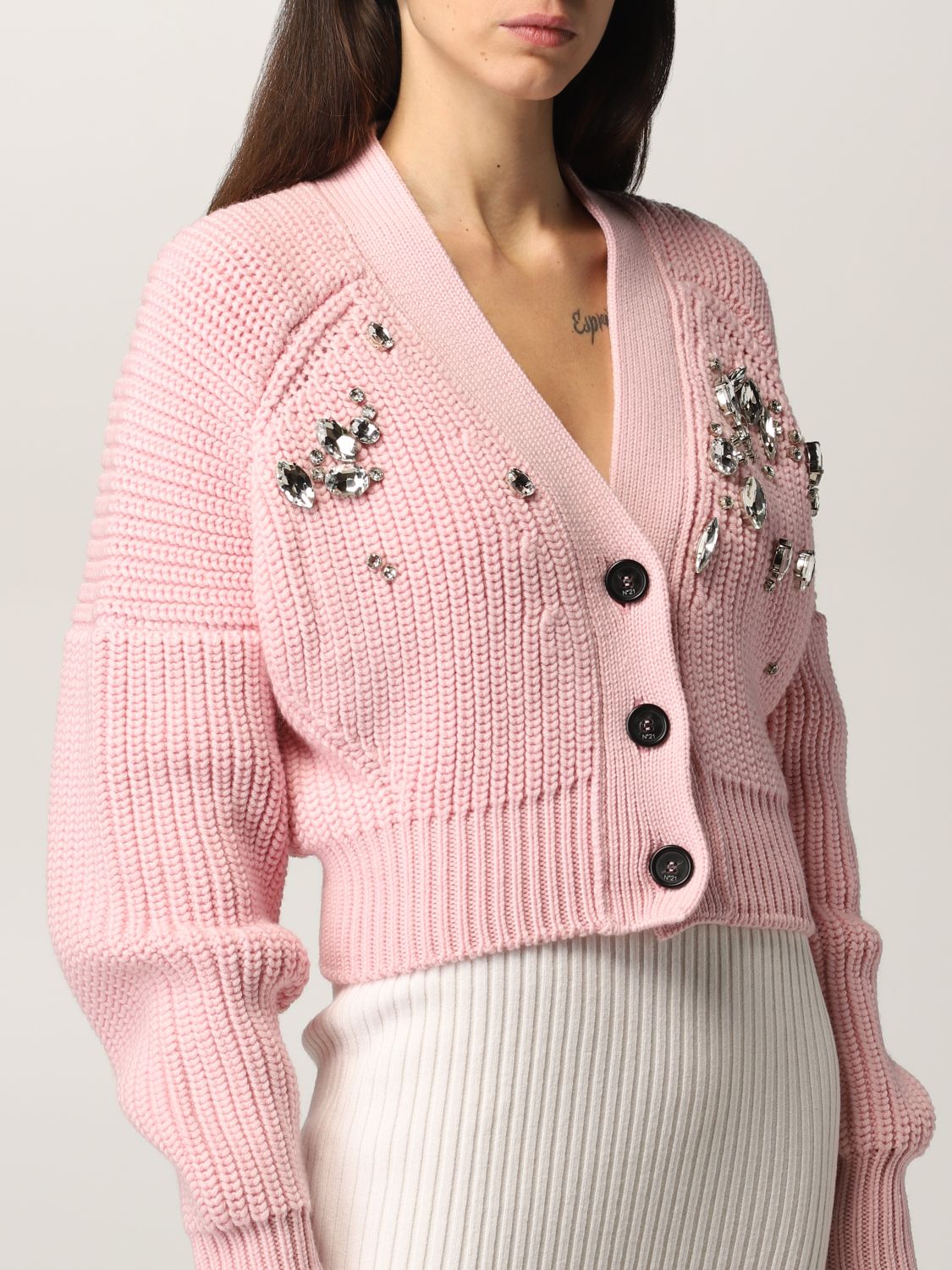 Wool cardigan Louis Vuitton Pink size S International in Wool - 35367138