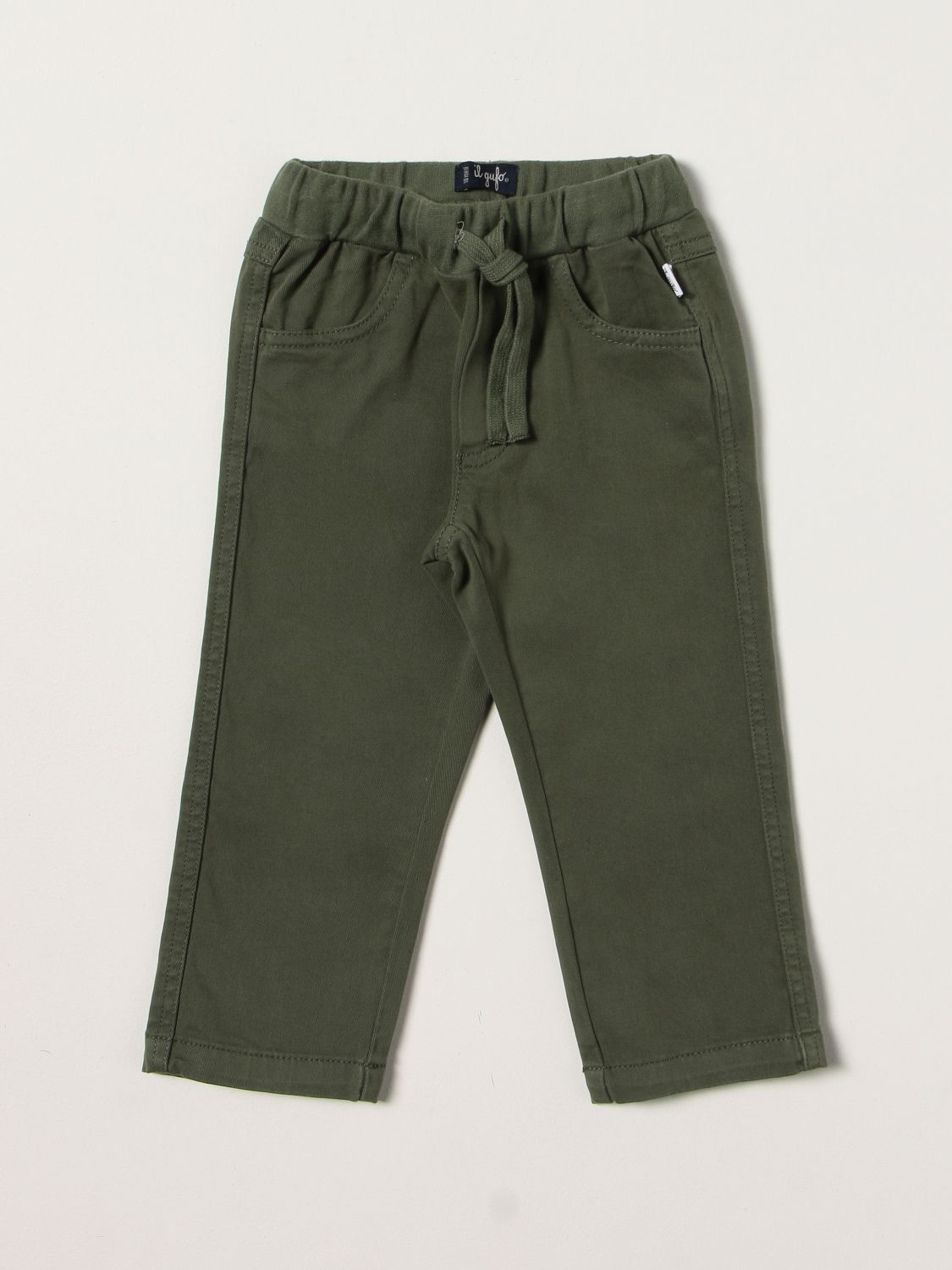 Pants Il Gufo: Pants kids Il Gufo green 1