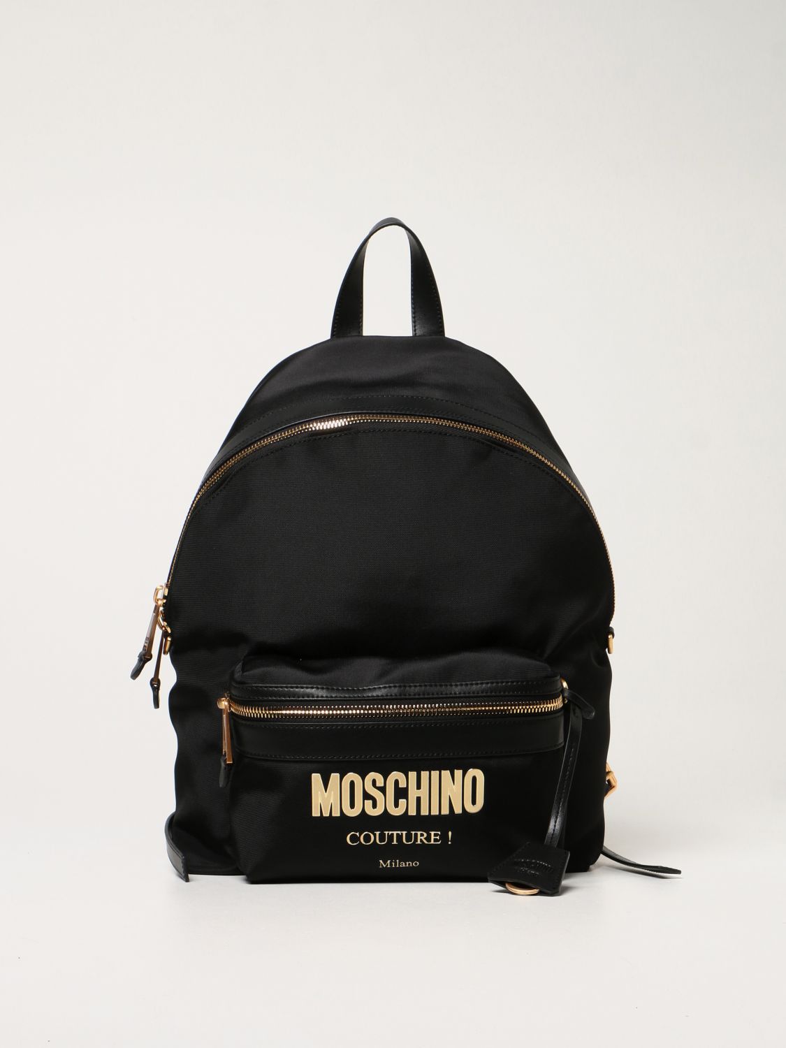 Zaino Moschino Couture: Zaino Moschino Couture con logo nero 1
