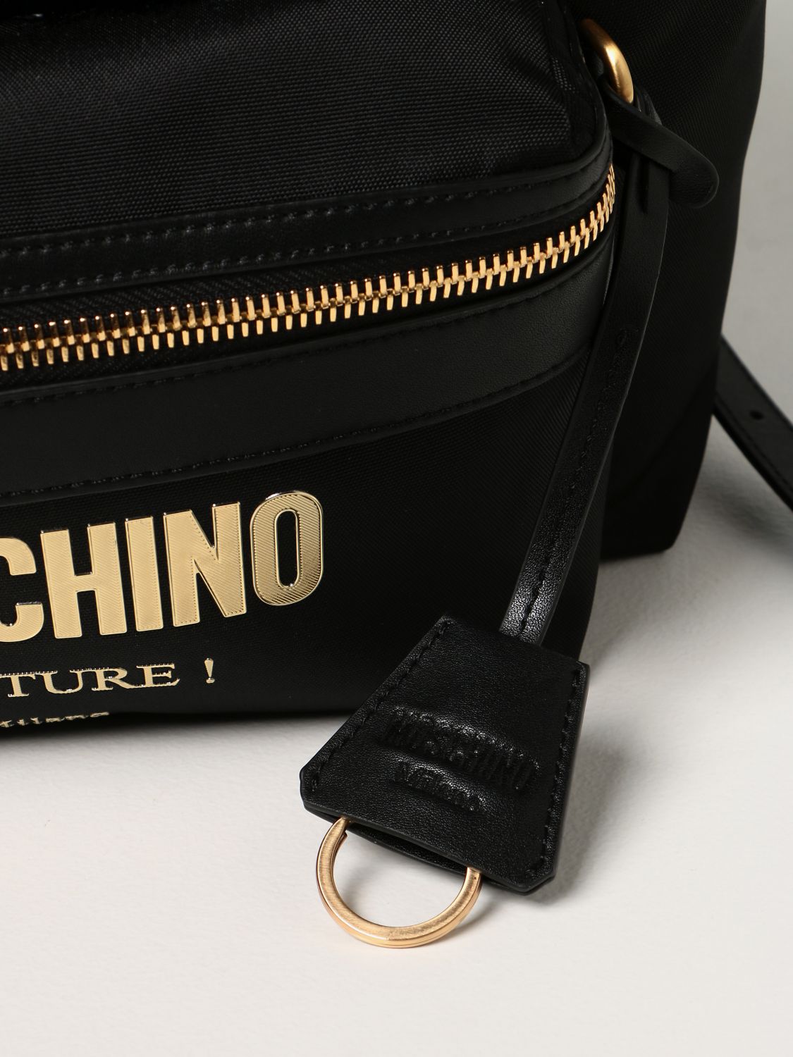 Zaino Moschino Couture: Zaino Moschino Couture con logo nero 4