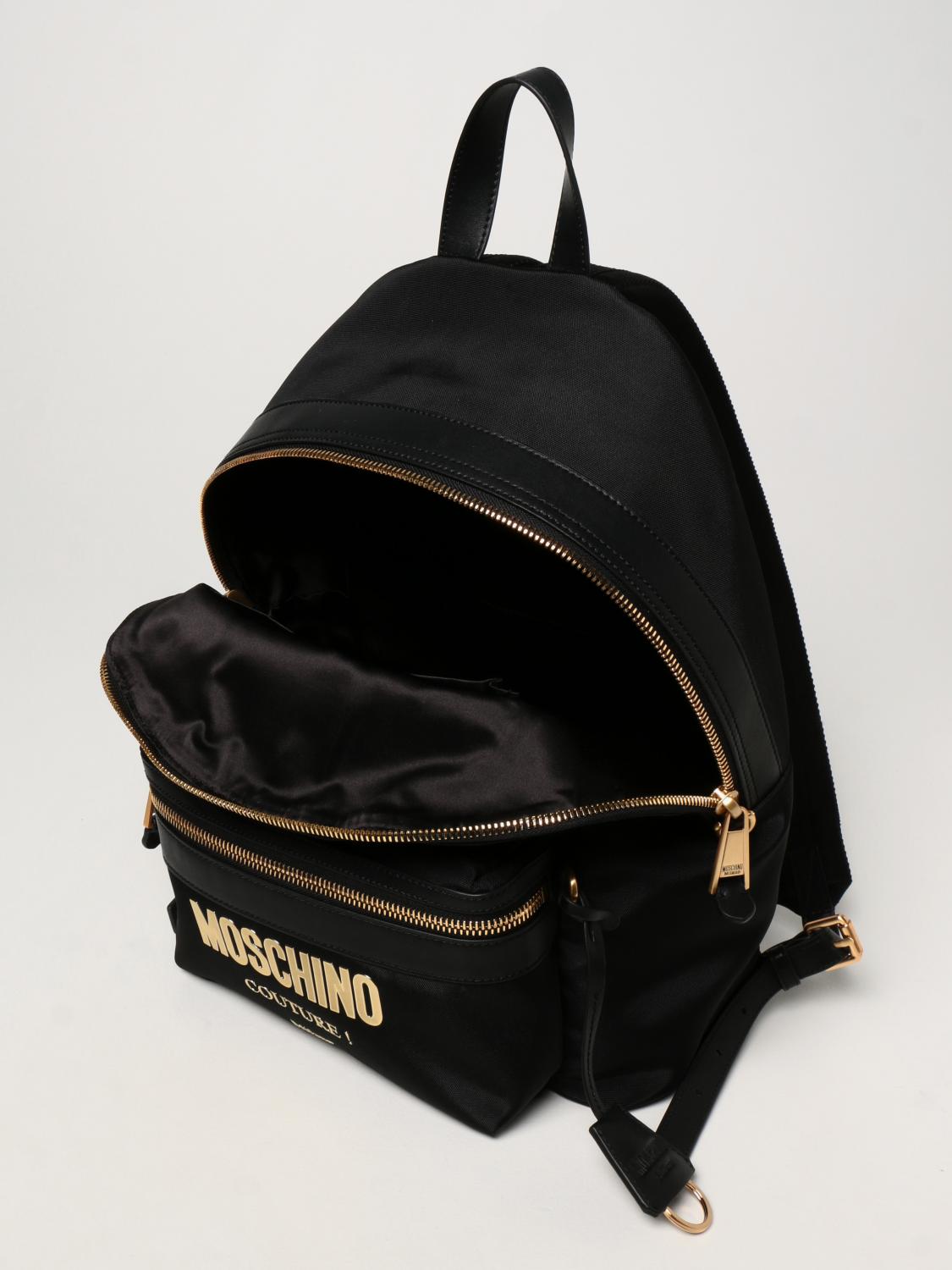 MOSCHINO COUTURE: Mochila hombre - Negro | Mochila Moschino Couture  76078205 GIGLIO.COM