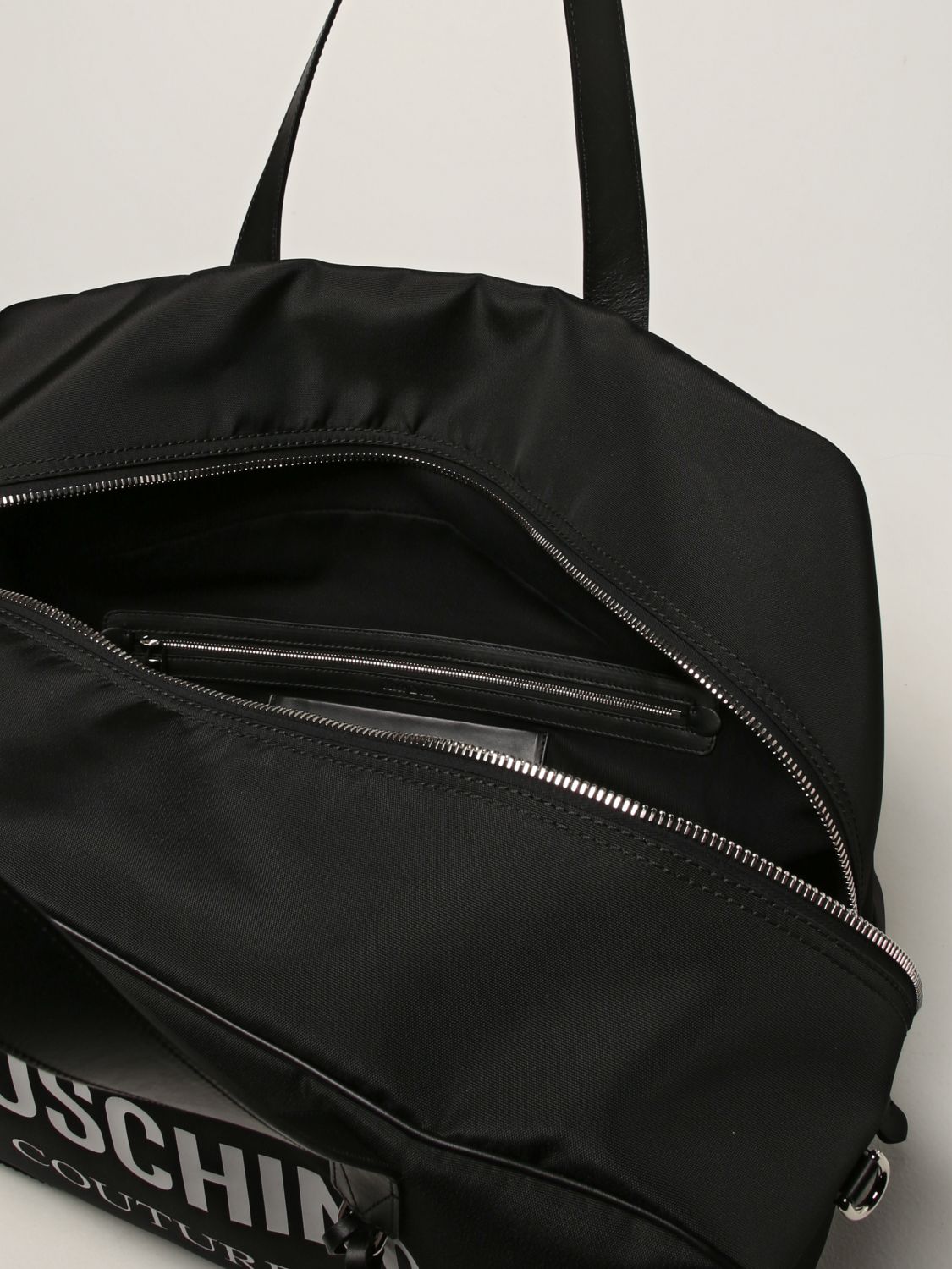 Travel bag Moschino Couture: Moschino Couture nylon bag black 5