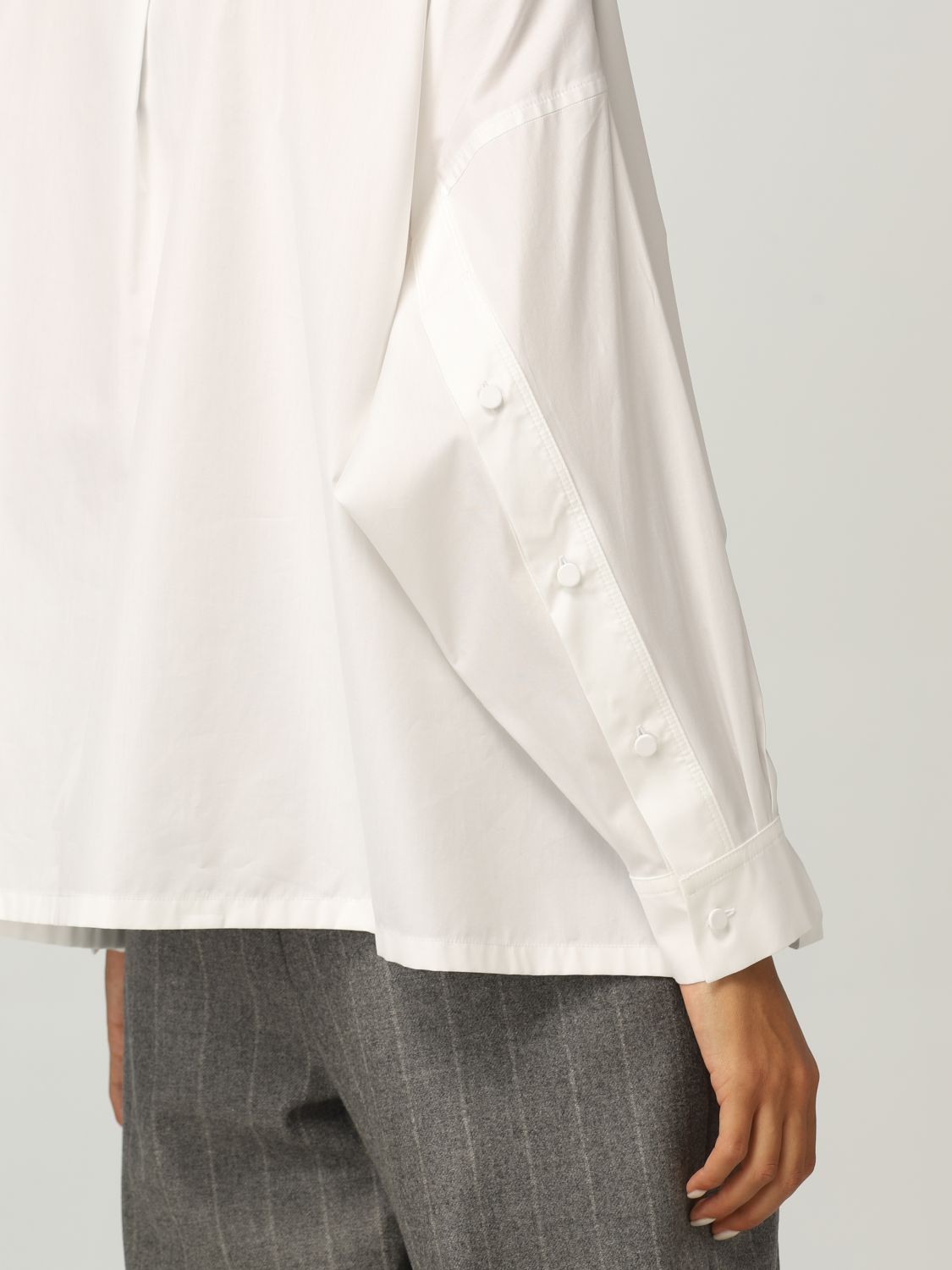 Camisa Emporio Armani: Camisa mujer Emporio Armani blanco 3