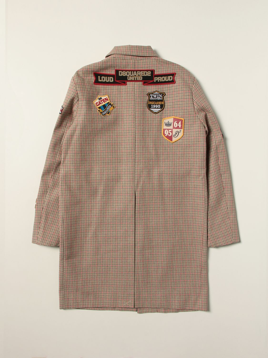 Coat Dsquared2 Junior: Dsquared2 Junior coat with patches beige 2