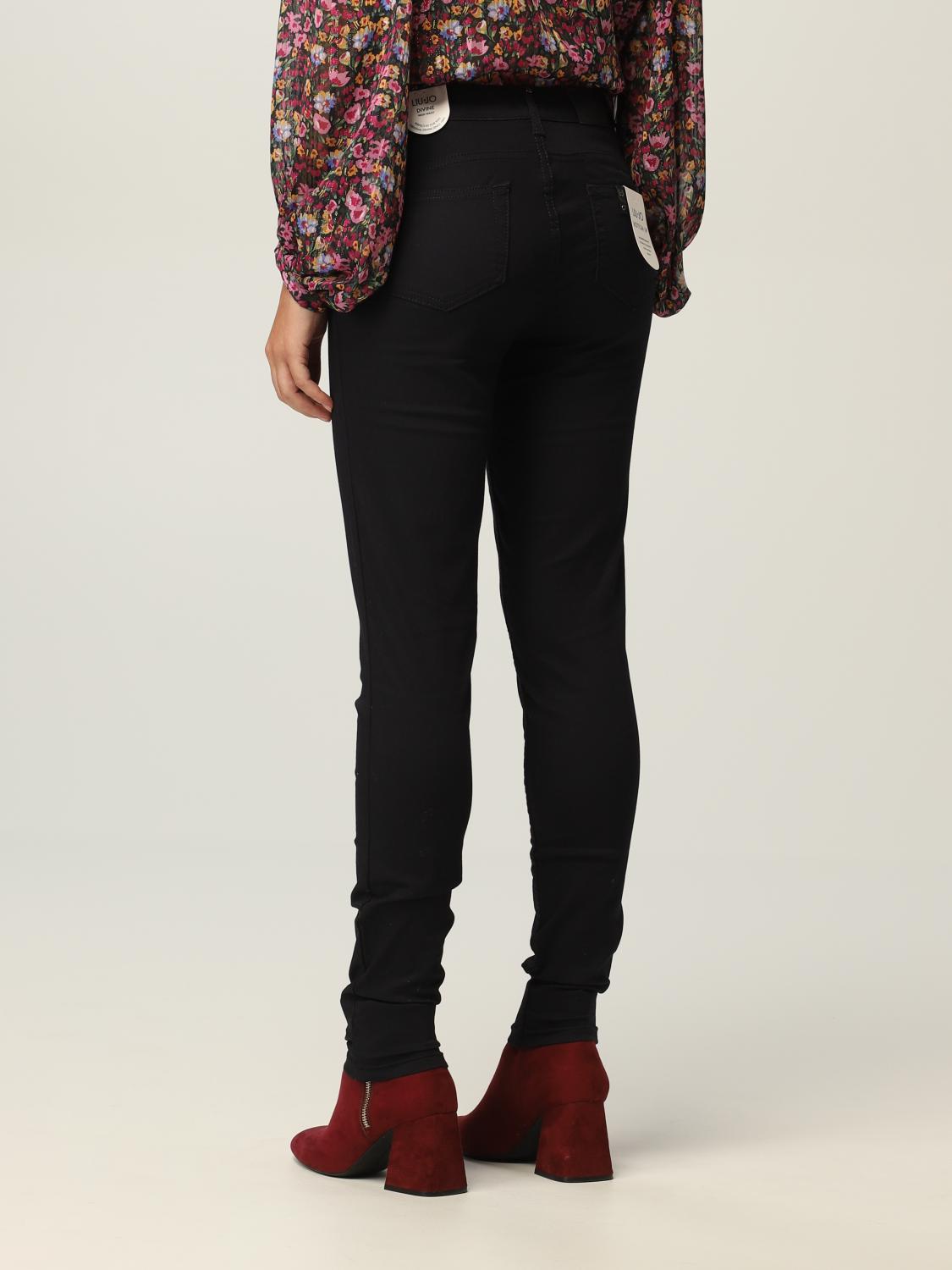 navy skinny trousers women