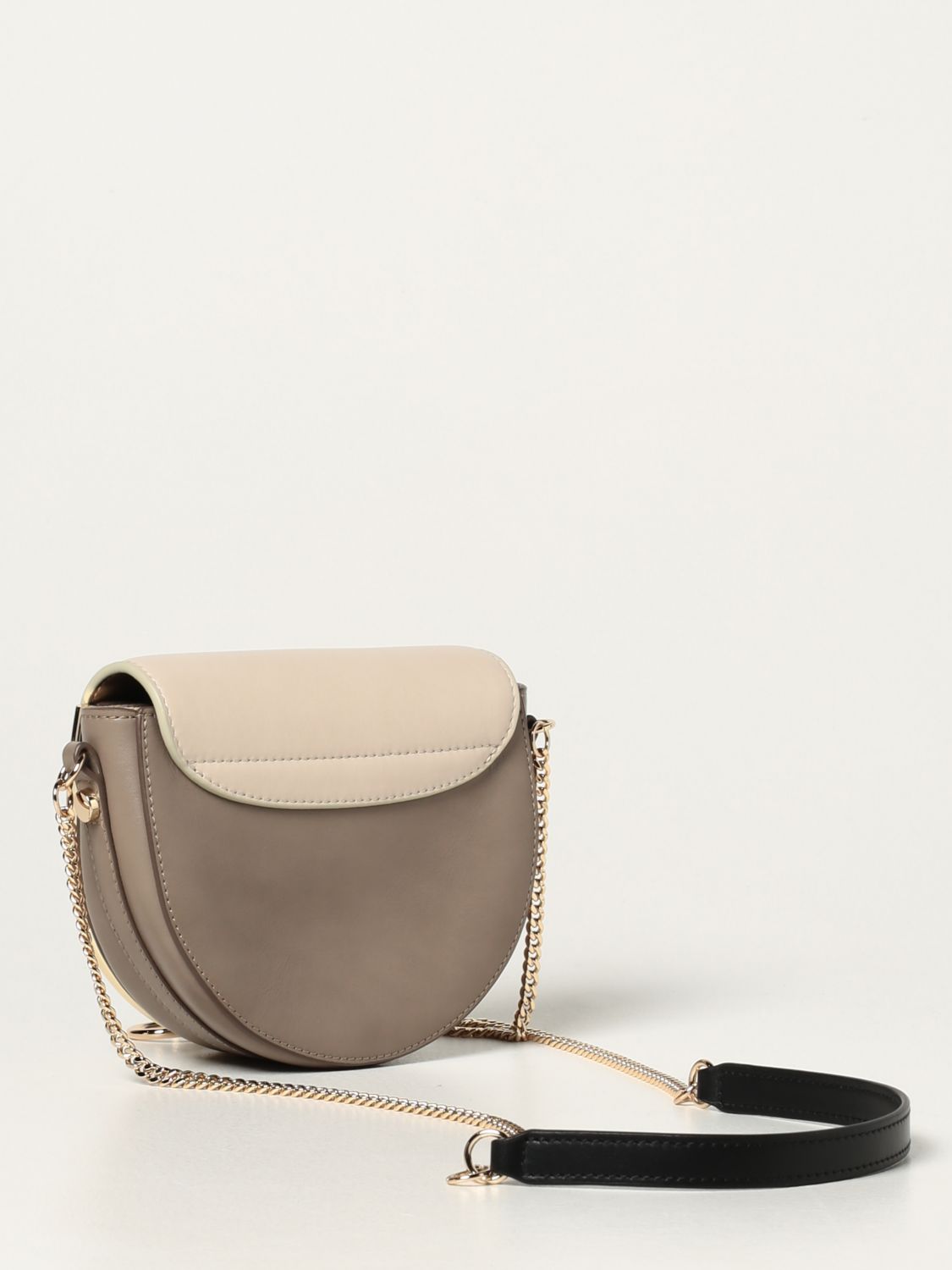 mara leather saddle bag see by chloé