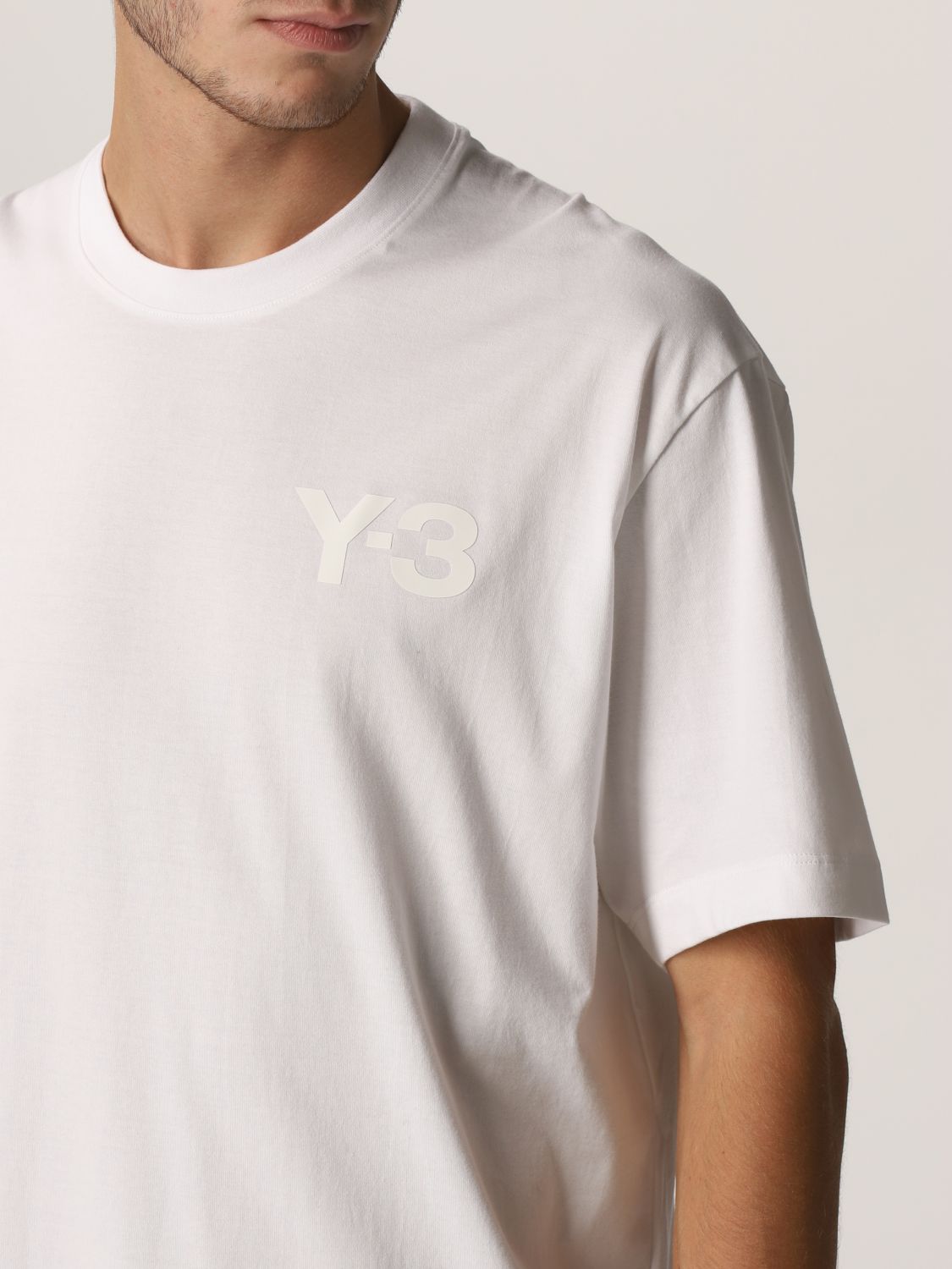 organize flower investment Y-3: T-shirt men - White | T-Shirt Y-3 FN3359 GIGLIO.COM