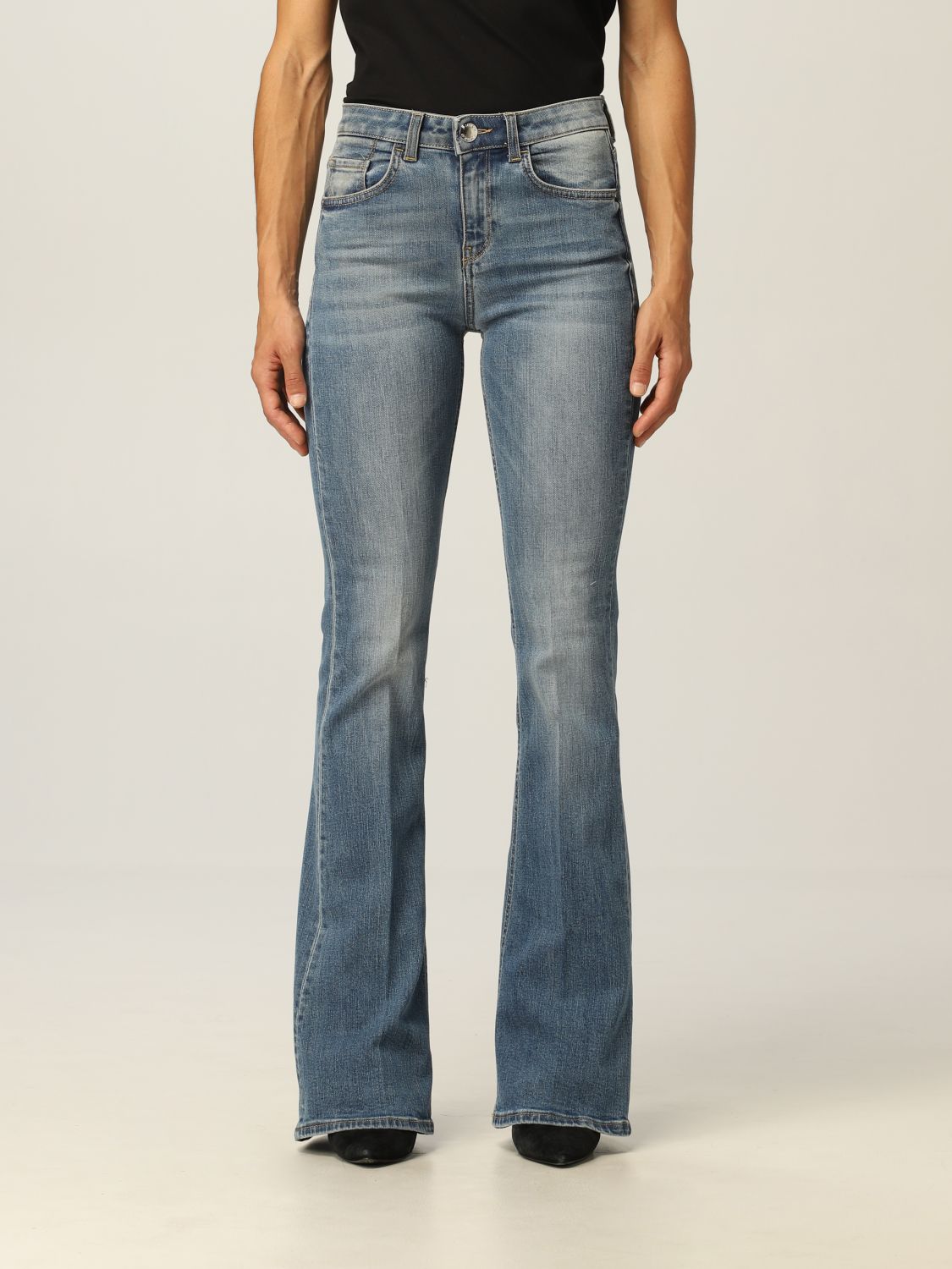 Jeans Pinko: Pinko 5-pocket jeans with printed logo denim 1
